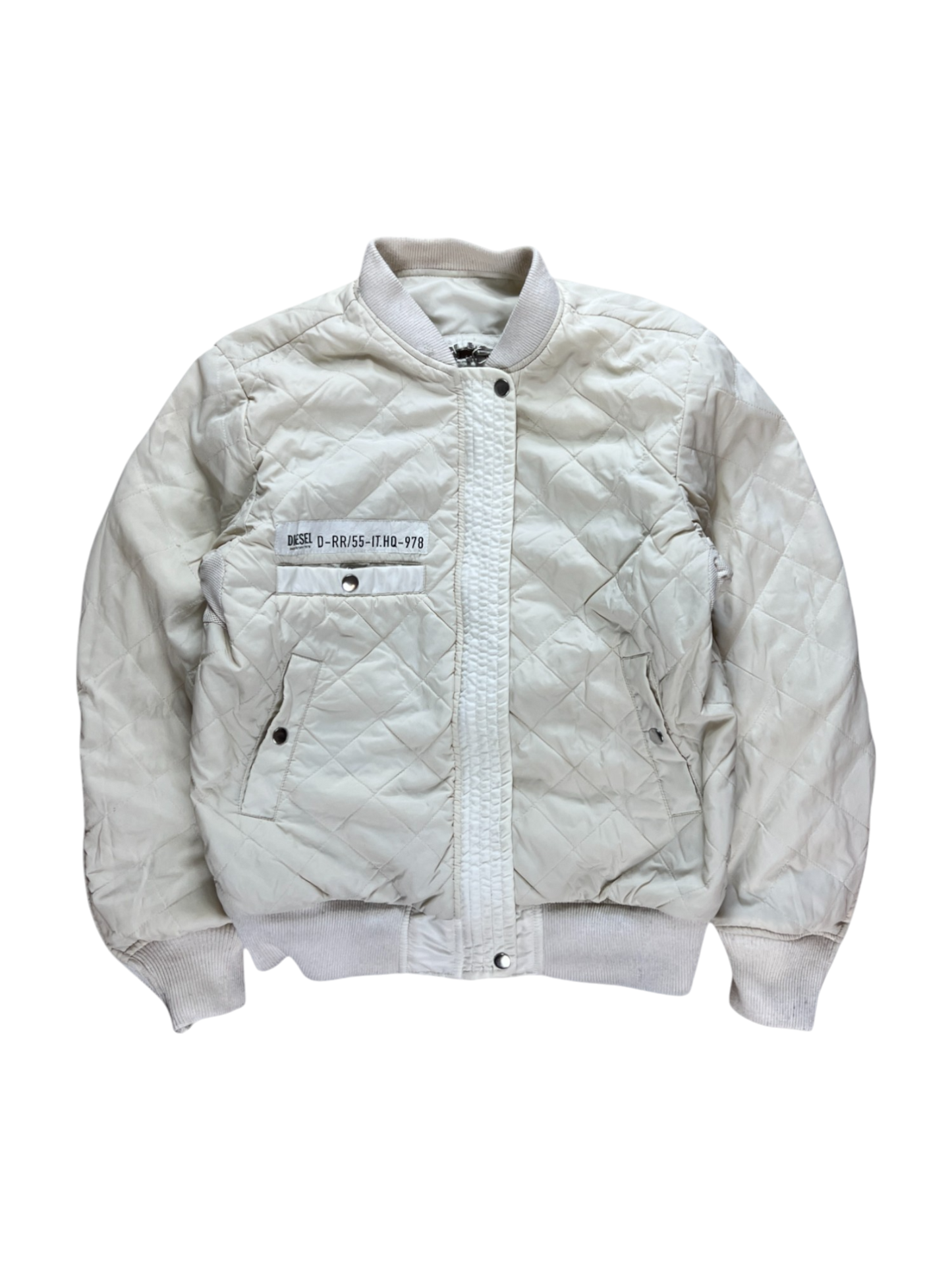 00's Diesel Reversible All Back Zipper Bomber Jacket