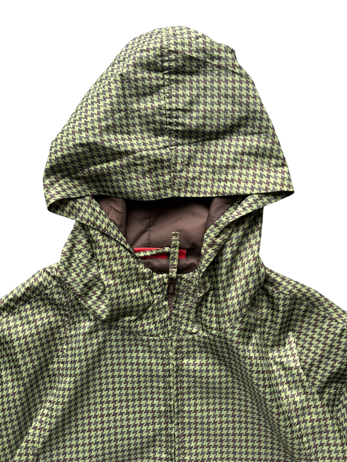Puma Brown / Green Houndstooth Technical Jacket (XL)
