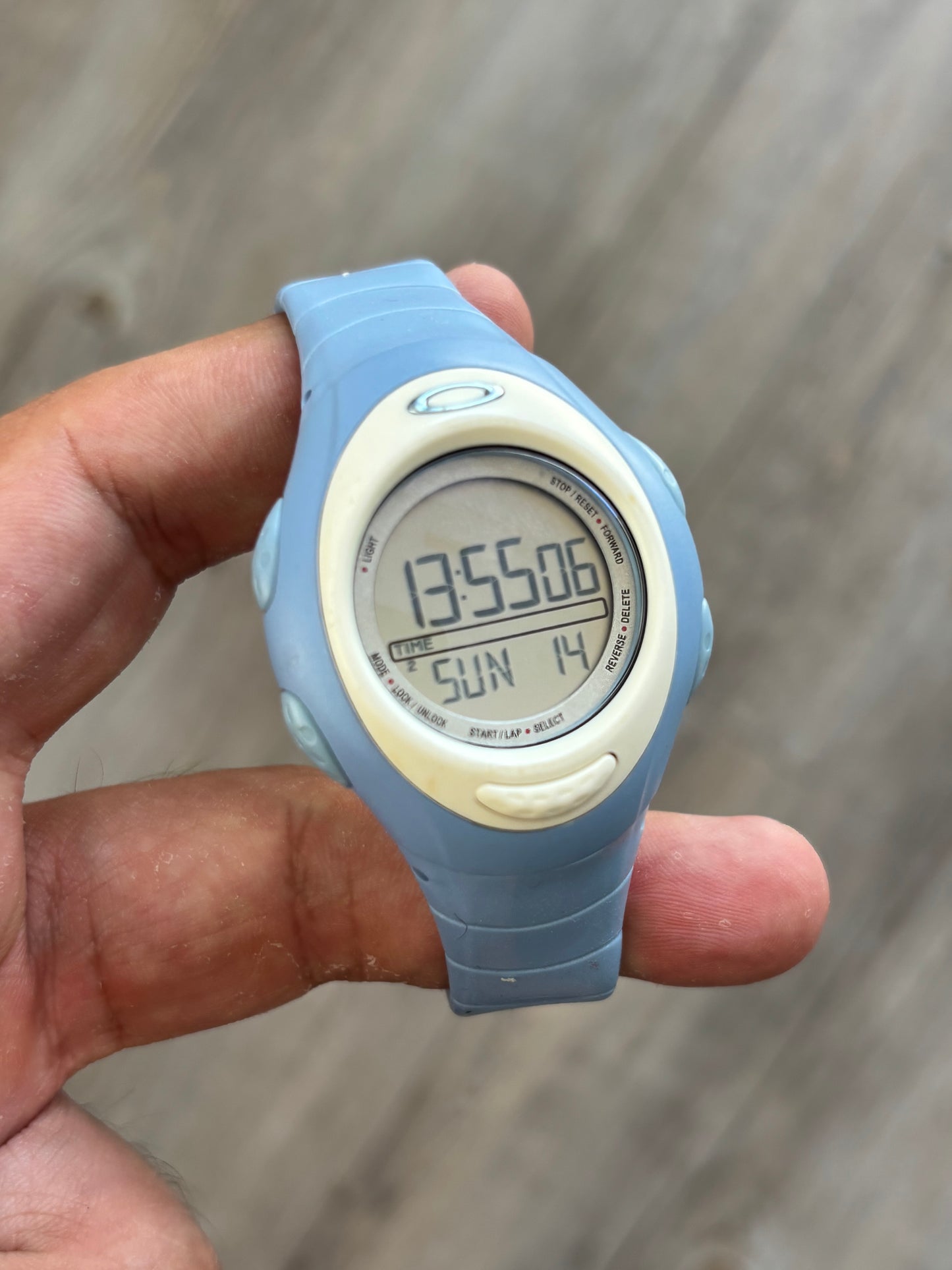 00'S OAKLEY D.5 WATCH POWDER BLUE / SILVER