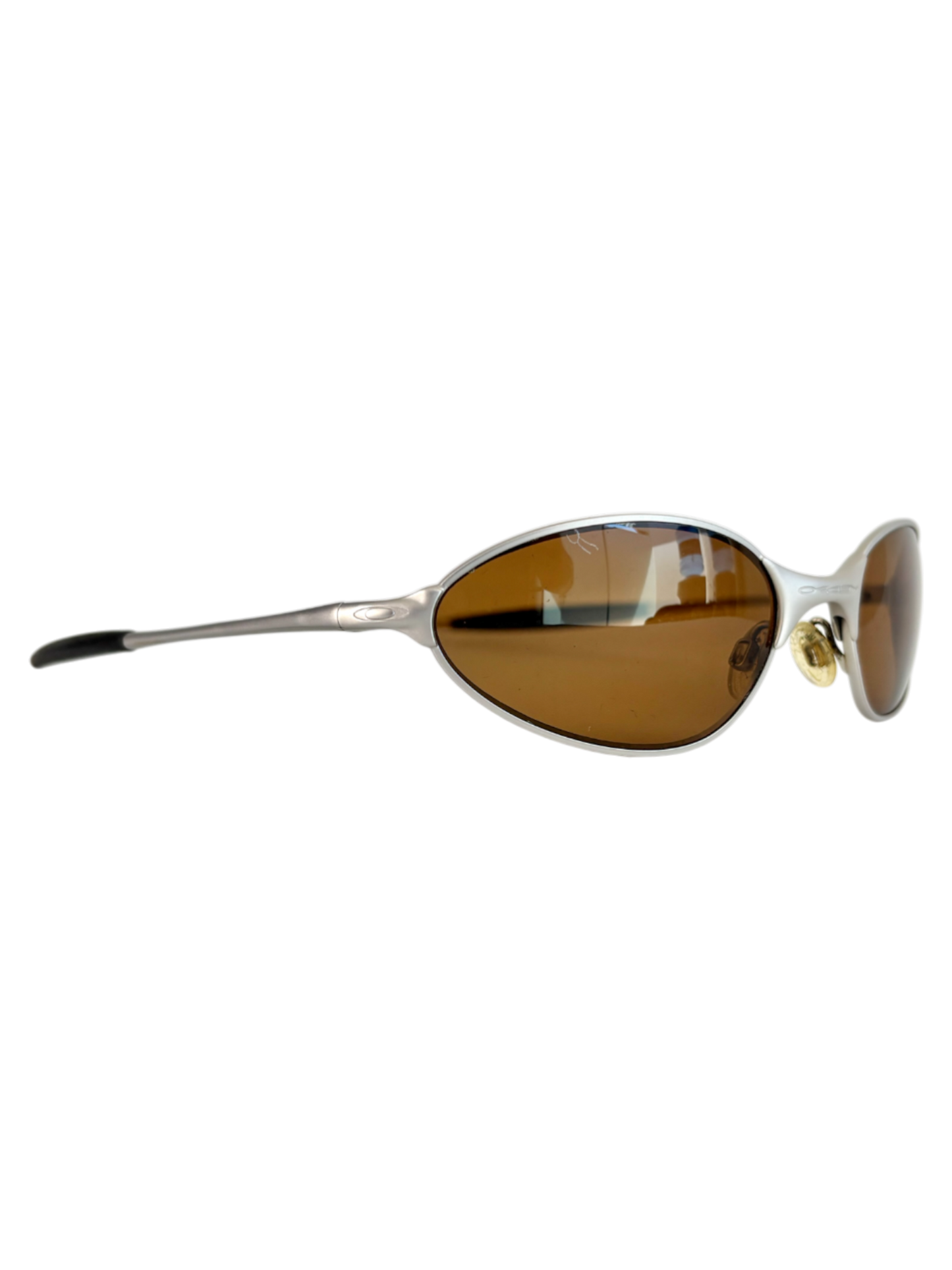 OAKLEY C WIRE SILVER / GOLD IRIDIUM POLARIZED (2005) SUNGLASSES