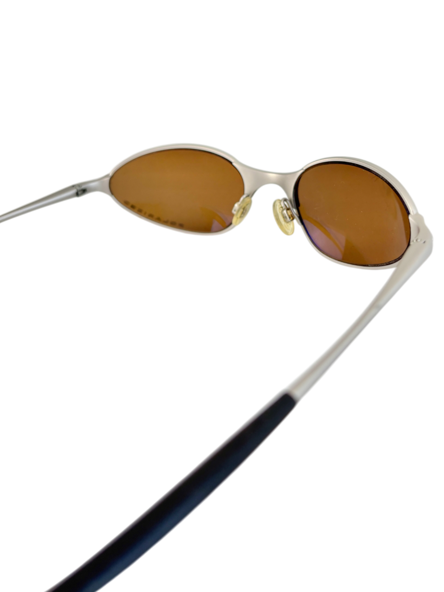 OAKLEY C WIRE SILVER / GOLD IRIDIUM POLARIZED (2005) SUNGLASSES