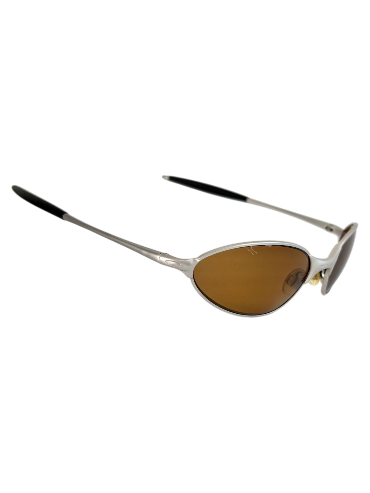 OAKLEY C WIRE SILVER / GOLD IRIDIUM POLARIZED (2005) SUNGLASSES