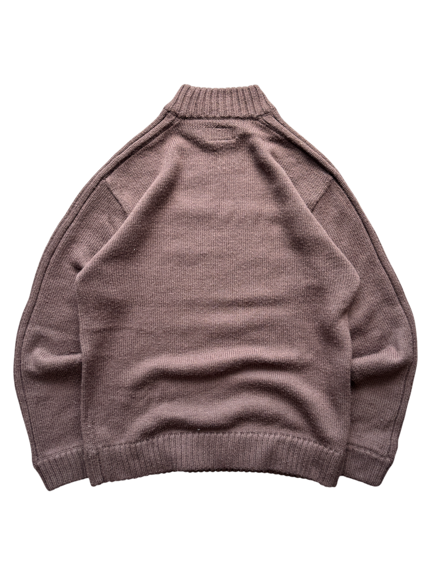 00'S OAKLEY SPELL OUT KNIT BROWN SWEATER