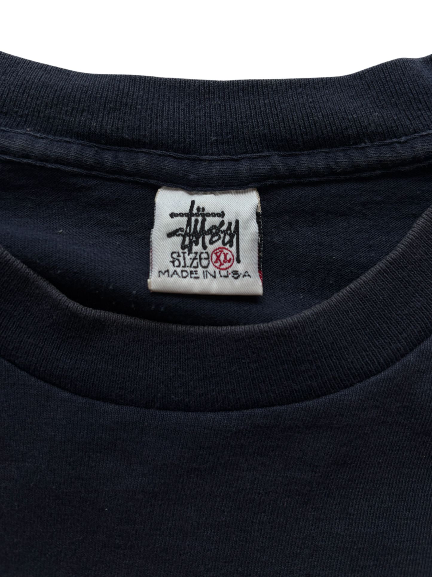 1993-1996 STUSSY USA FLAG NAVY TEE
