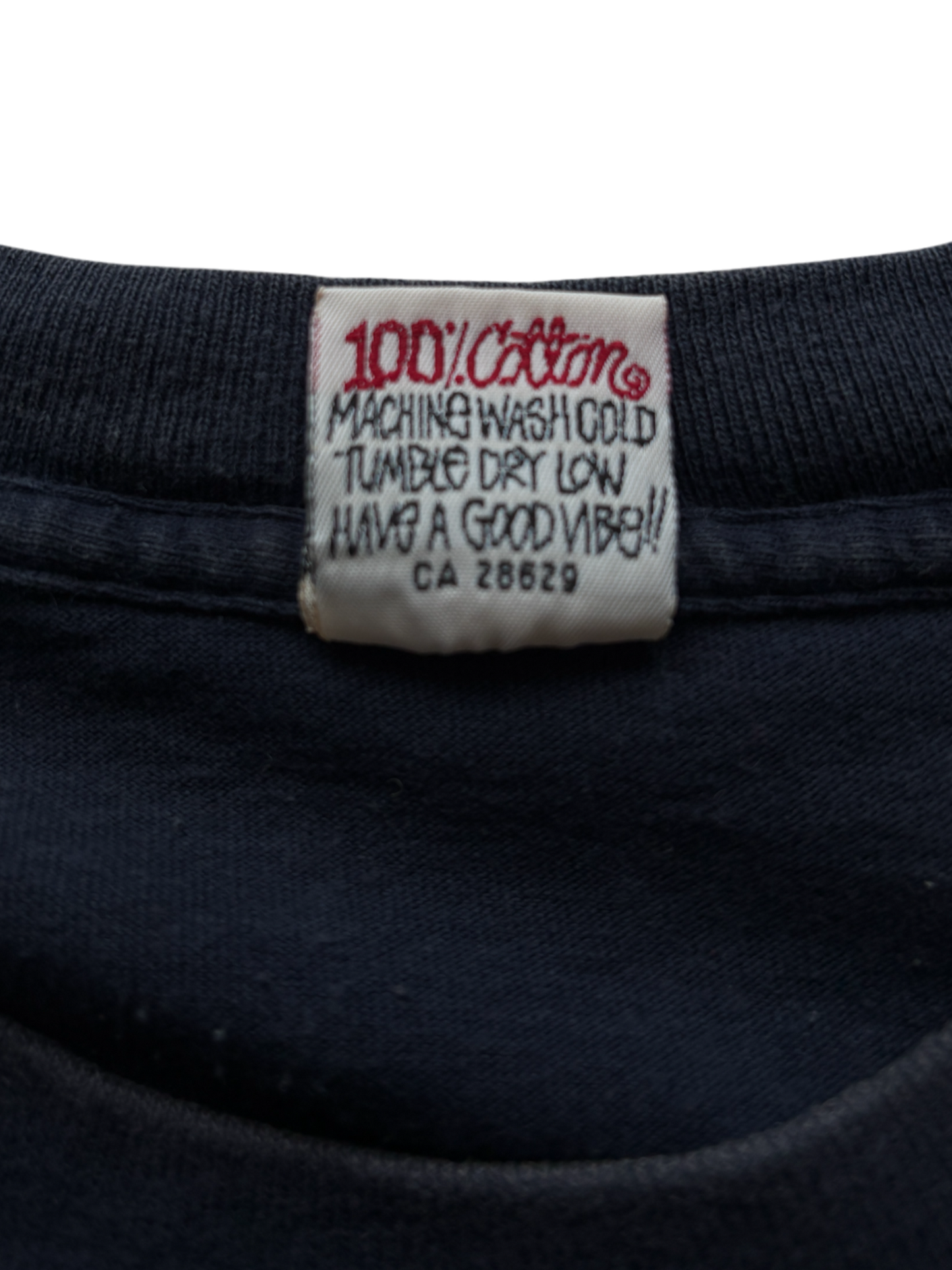 1993-1996 STUSSY USA FLAG NAVY TEE