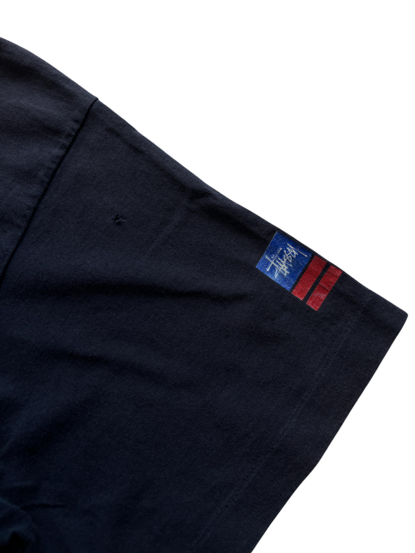 1993-1996 STUSSY USA FLAG NAVY TEE