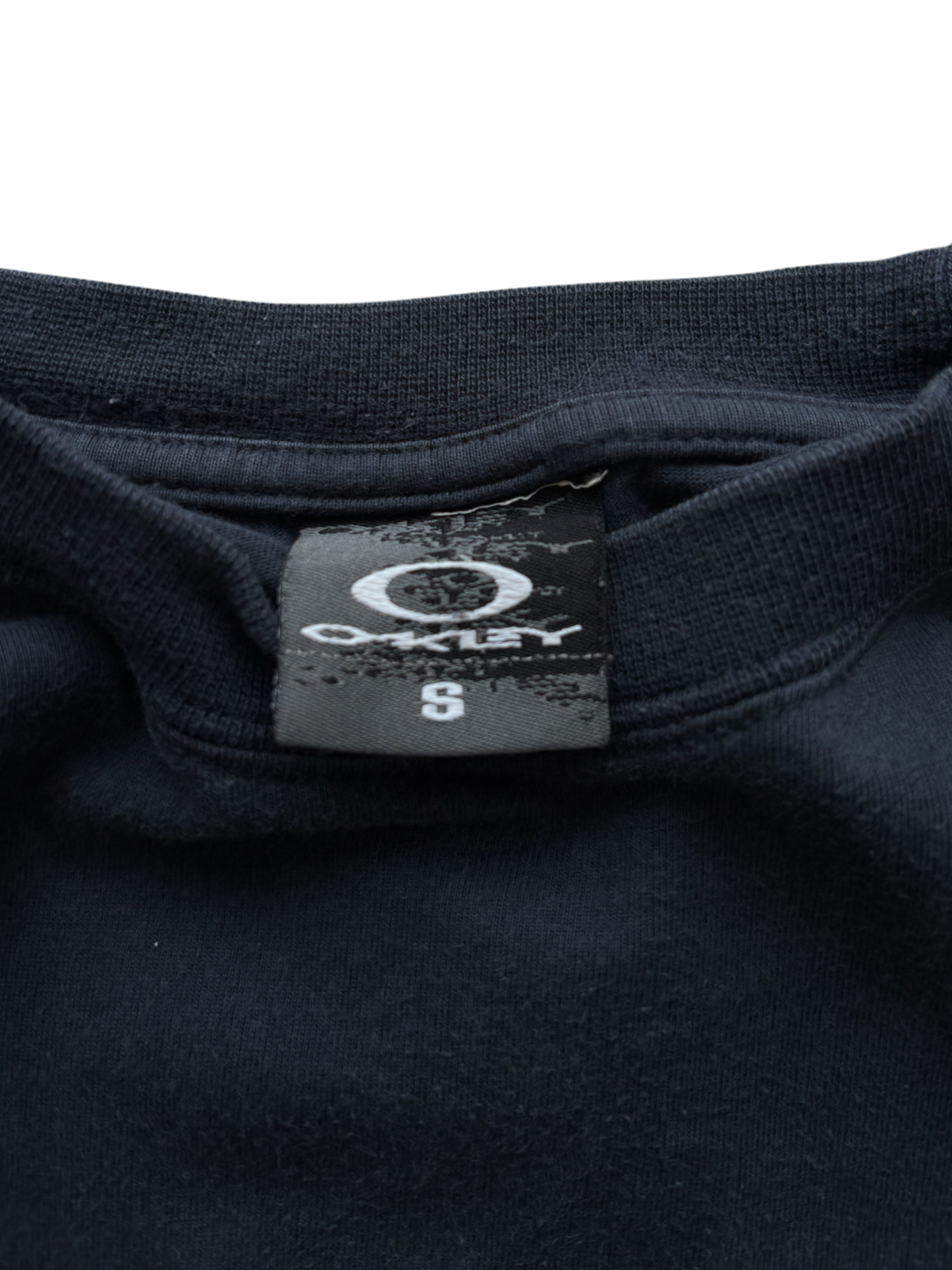 2005 OAKLEY ICON / MAD SCIENCE PATCH LONG SLEEVE NAVY TEE