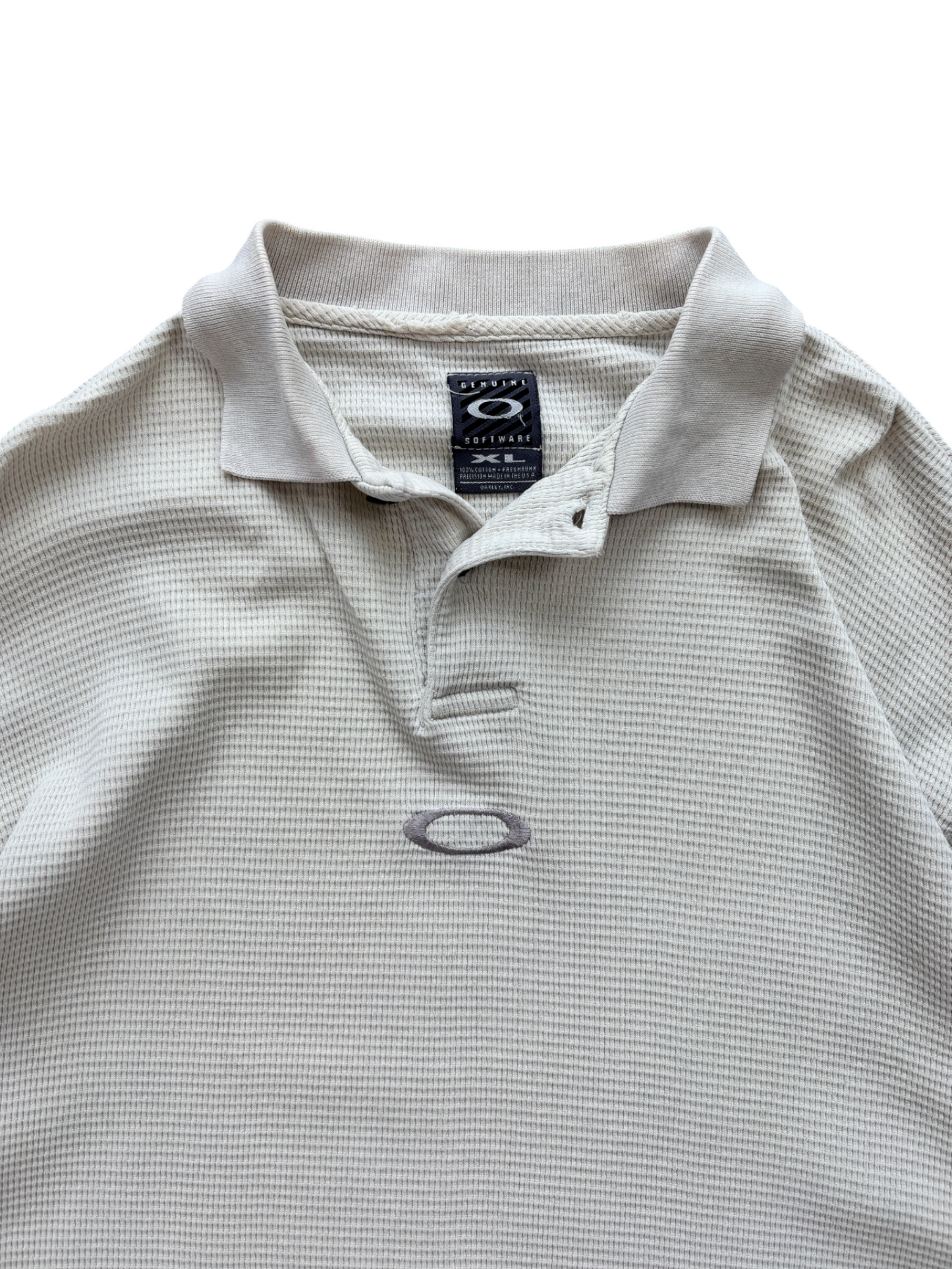 90's Oakley Software Waffle Center Icon Polo