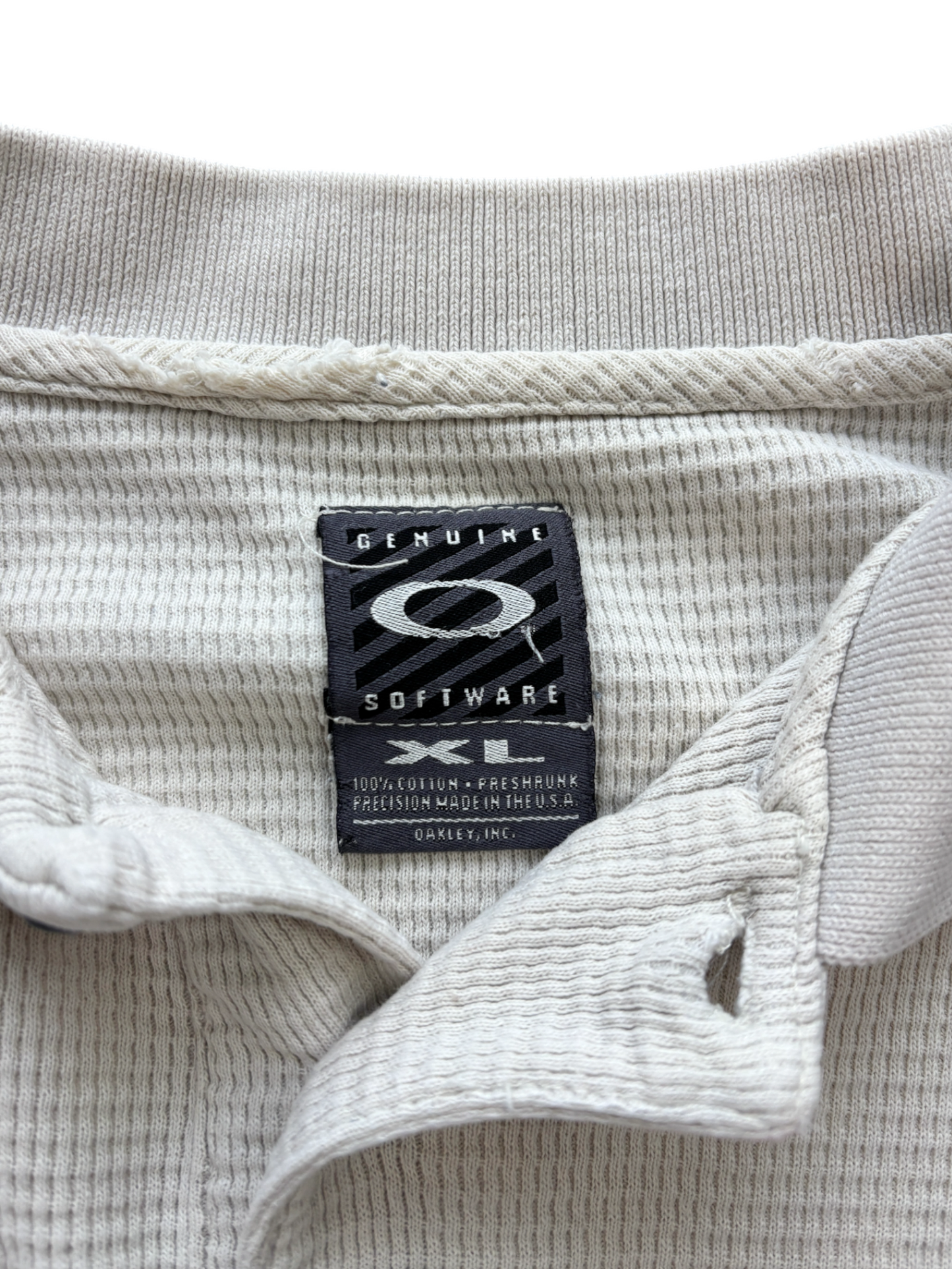 90's Oakley Software Waffle Center Icon Polo
