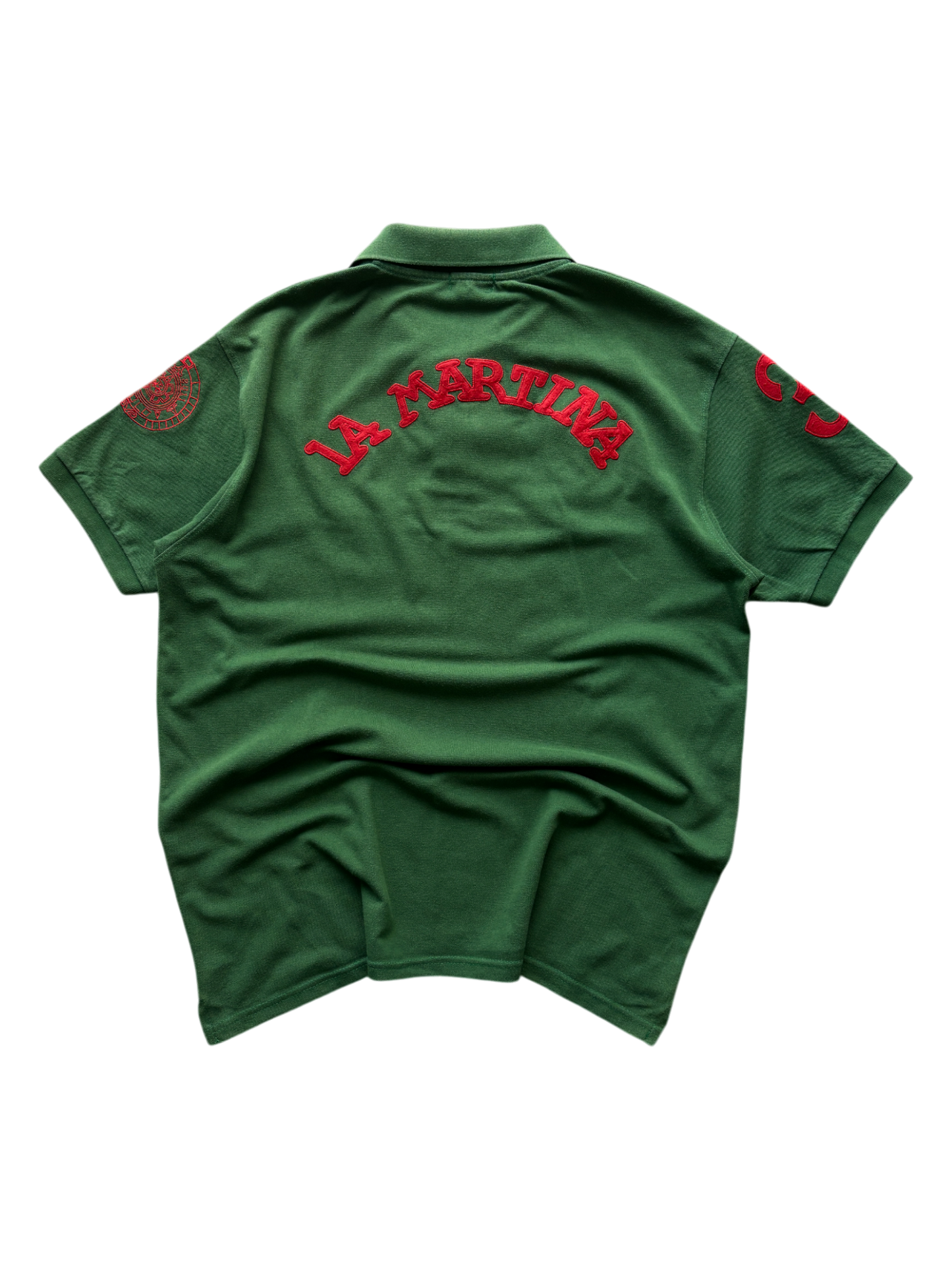 LA MARTINA PORSCHE FOREST GREEN POLO