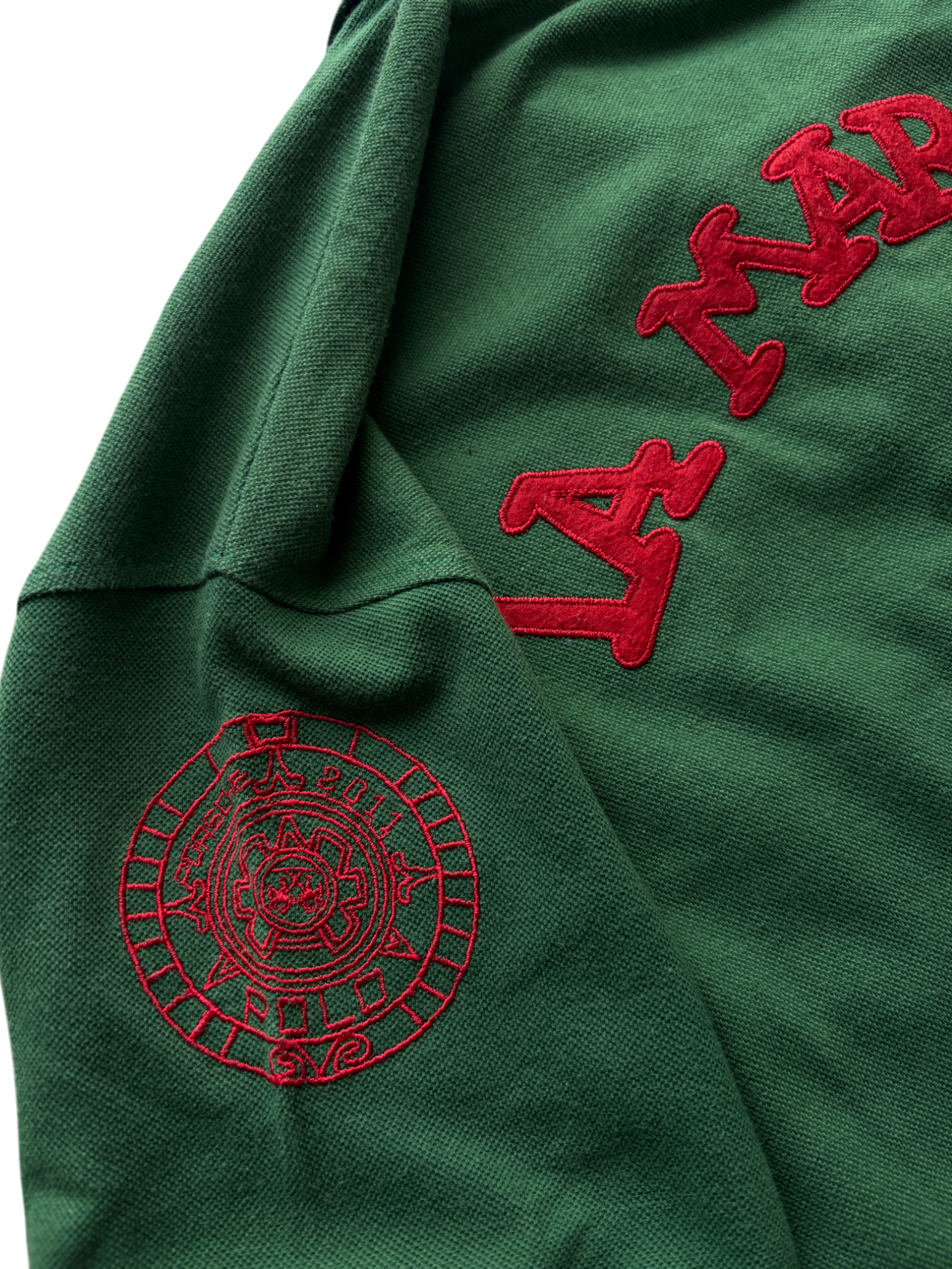 LA MARTINA PORSCHE FOREST GREEN POLO