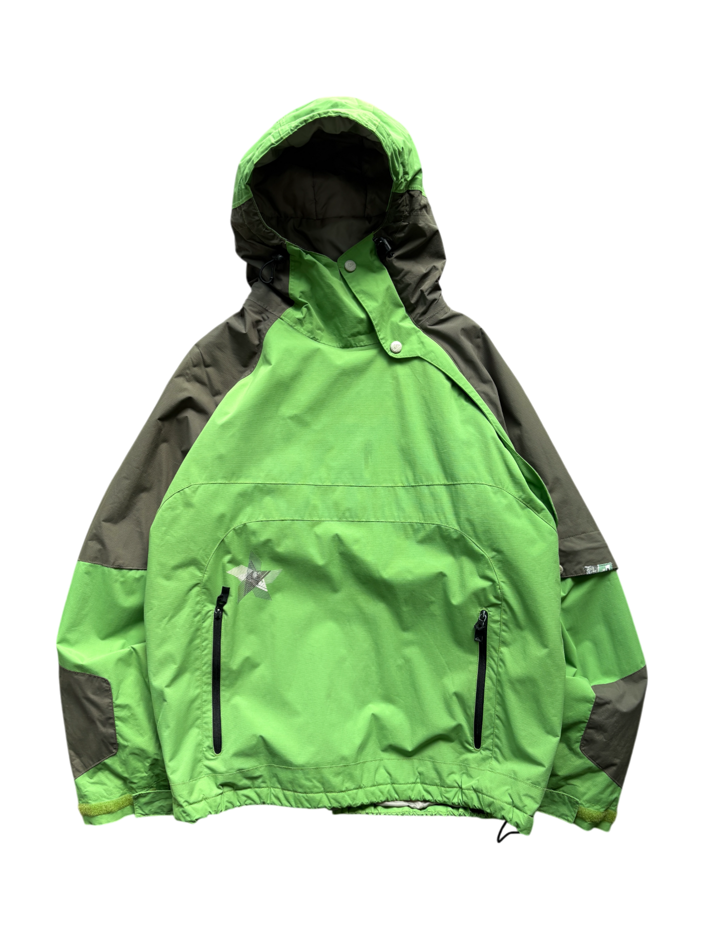 00's Quicksilver Asymmetrical Zipper Sky Jacket