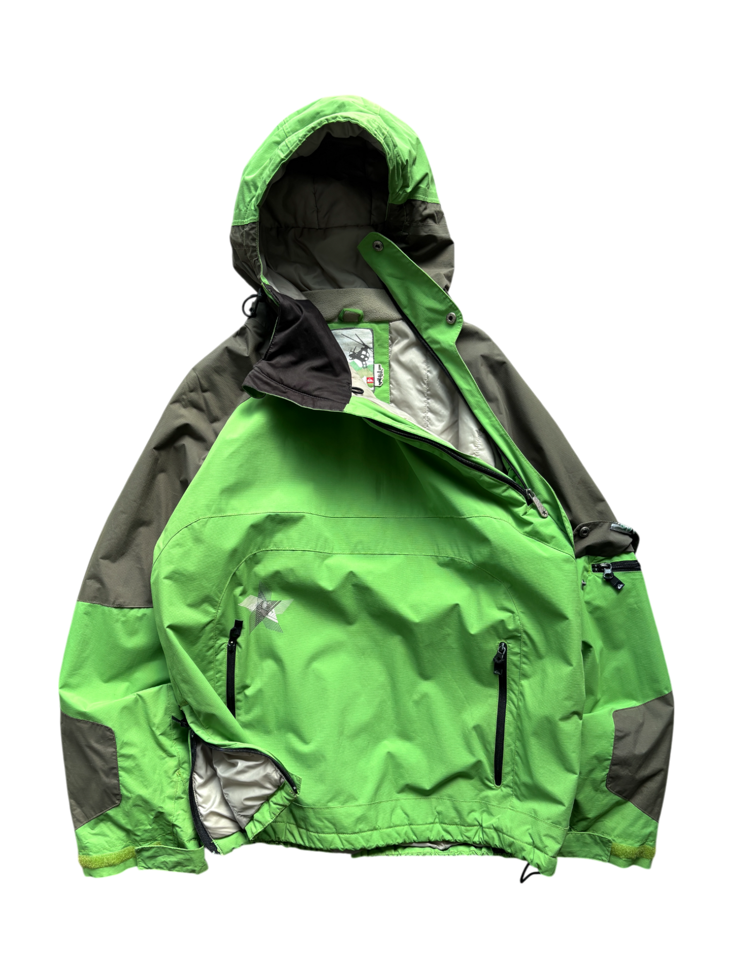 00's Quicksilver Asymmetrical Zipper Sky Jacket