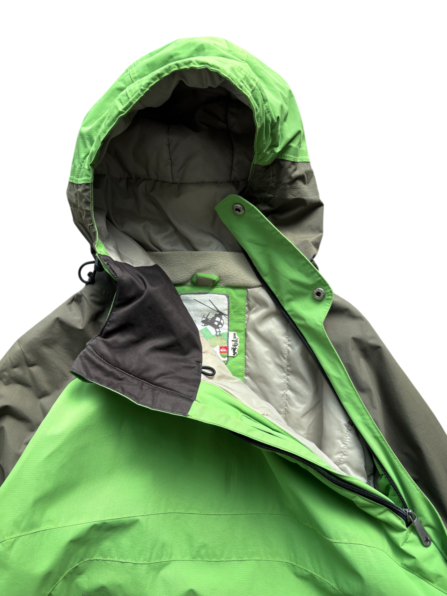 00's Quicksilver Asymmetrical Zipper Sky Jacket