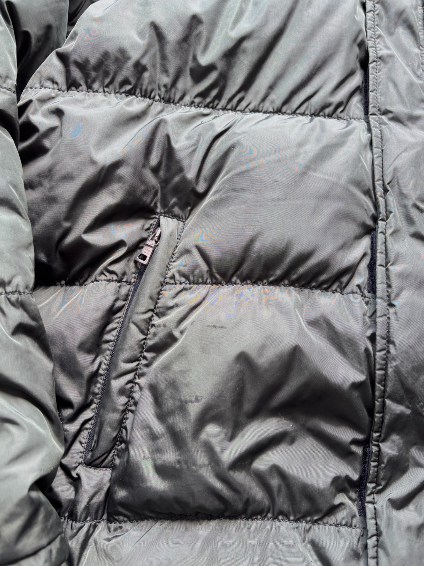 PRADA LINEA ROSSA FOREST GREEN PADDED PARKA