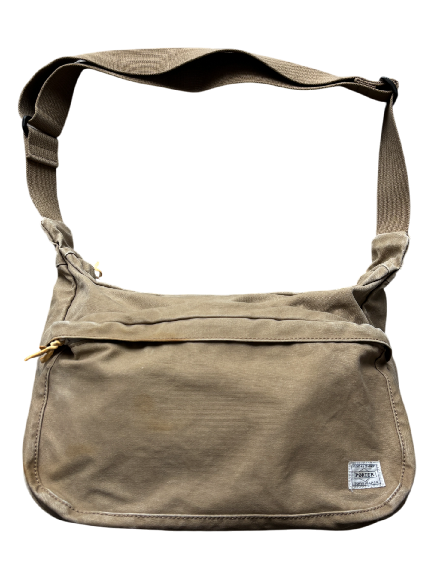 PORTER-YOSHIDA & CO BEIGE MESSENGER BAG