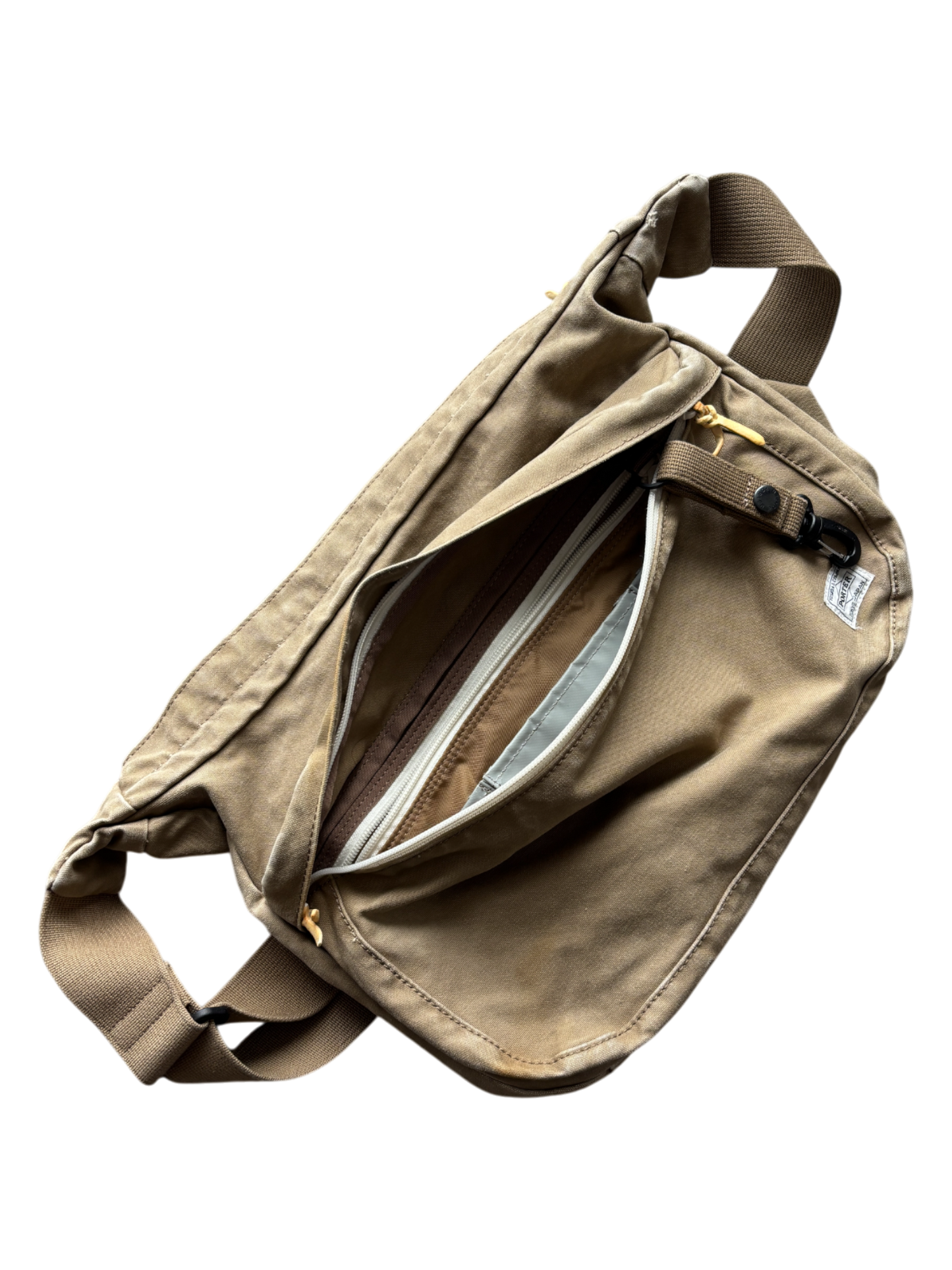 PORTER-YOSHIDA & CO BEIGE MESSENGER BAG