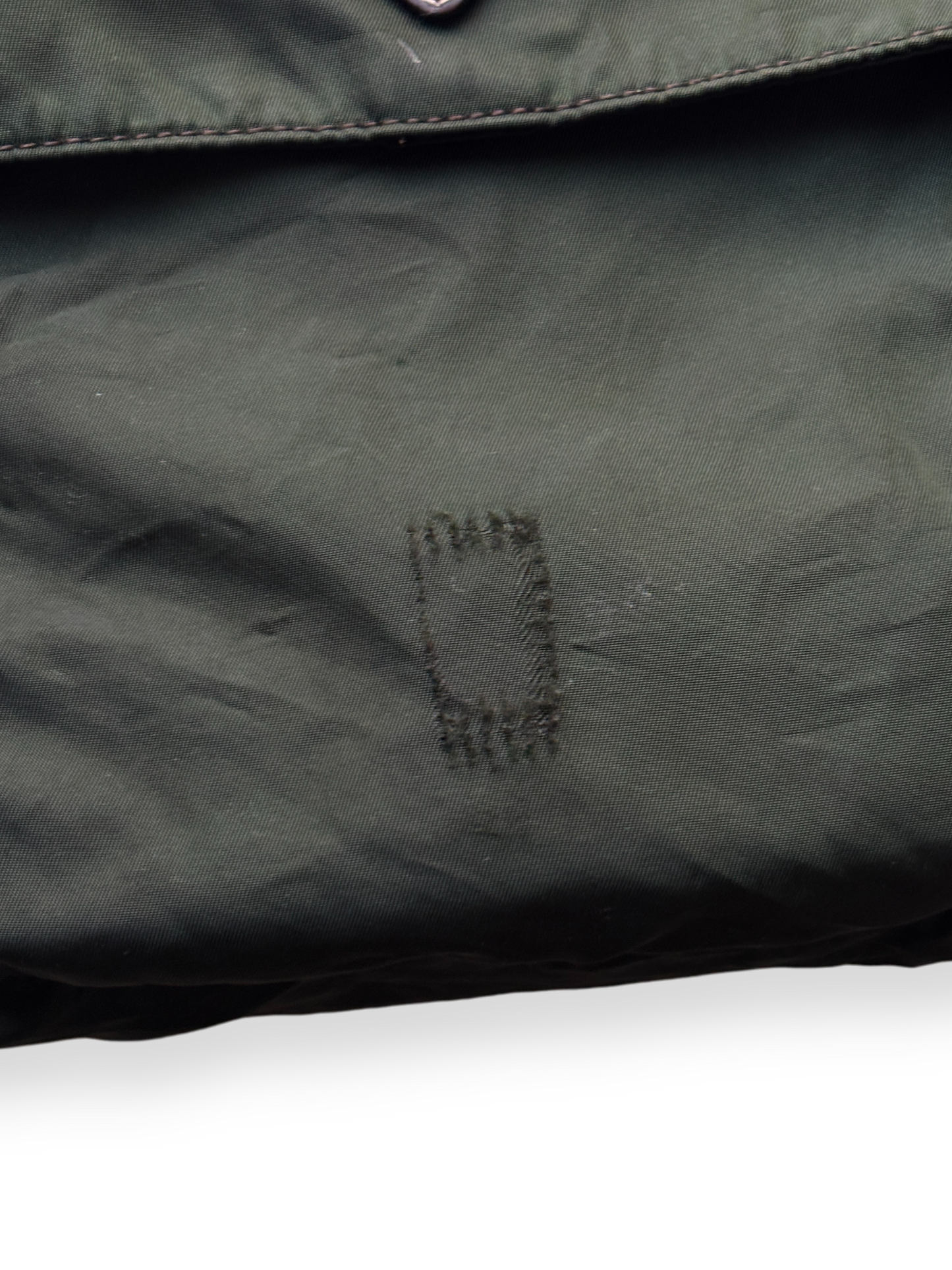 Prada Mainline Forest Green Shoulder Bag