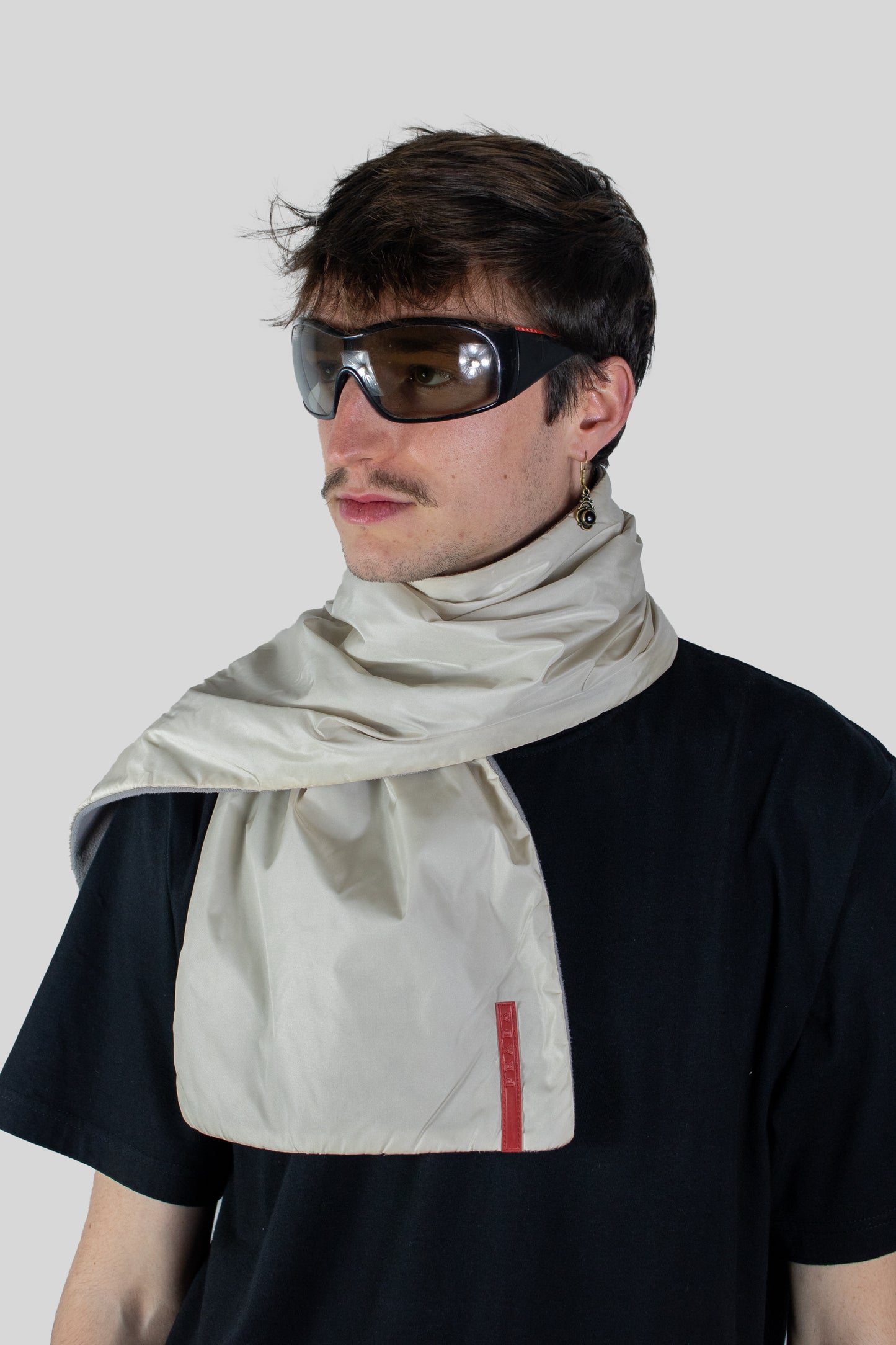 PRADA LINEA ROSSA NYLON POCKETS SCARF