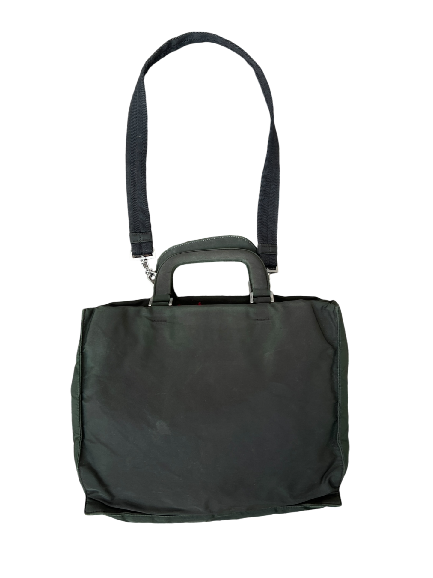Prada mainline canvas shoulder bag