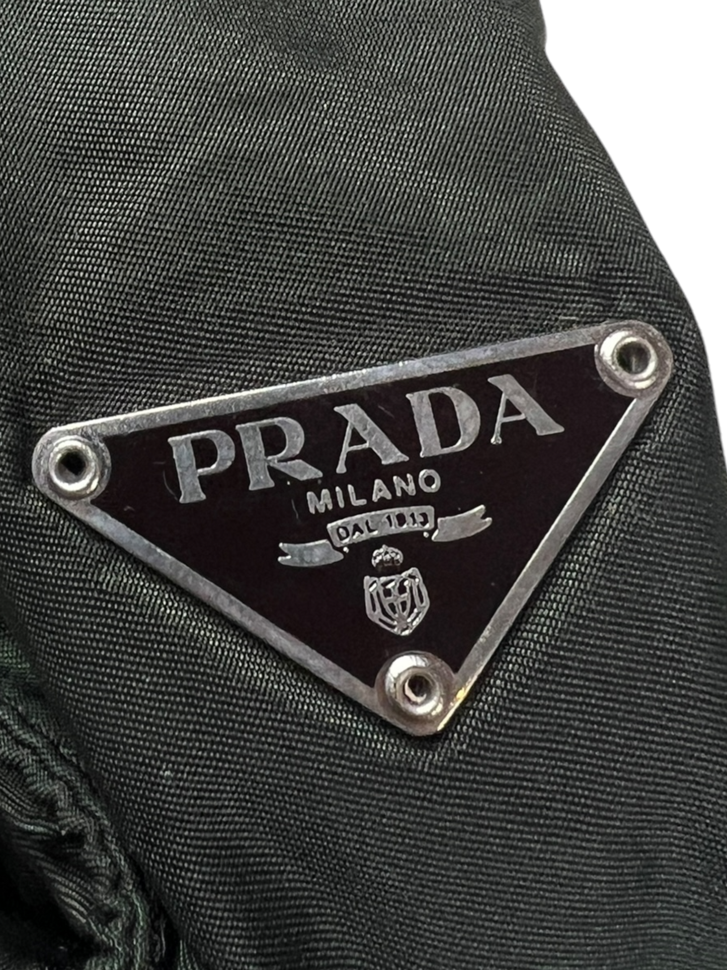 Prada mainline canvas shoulder bag