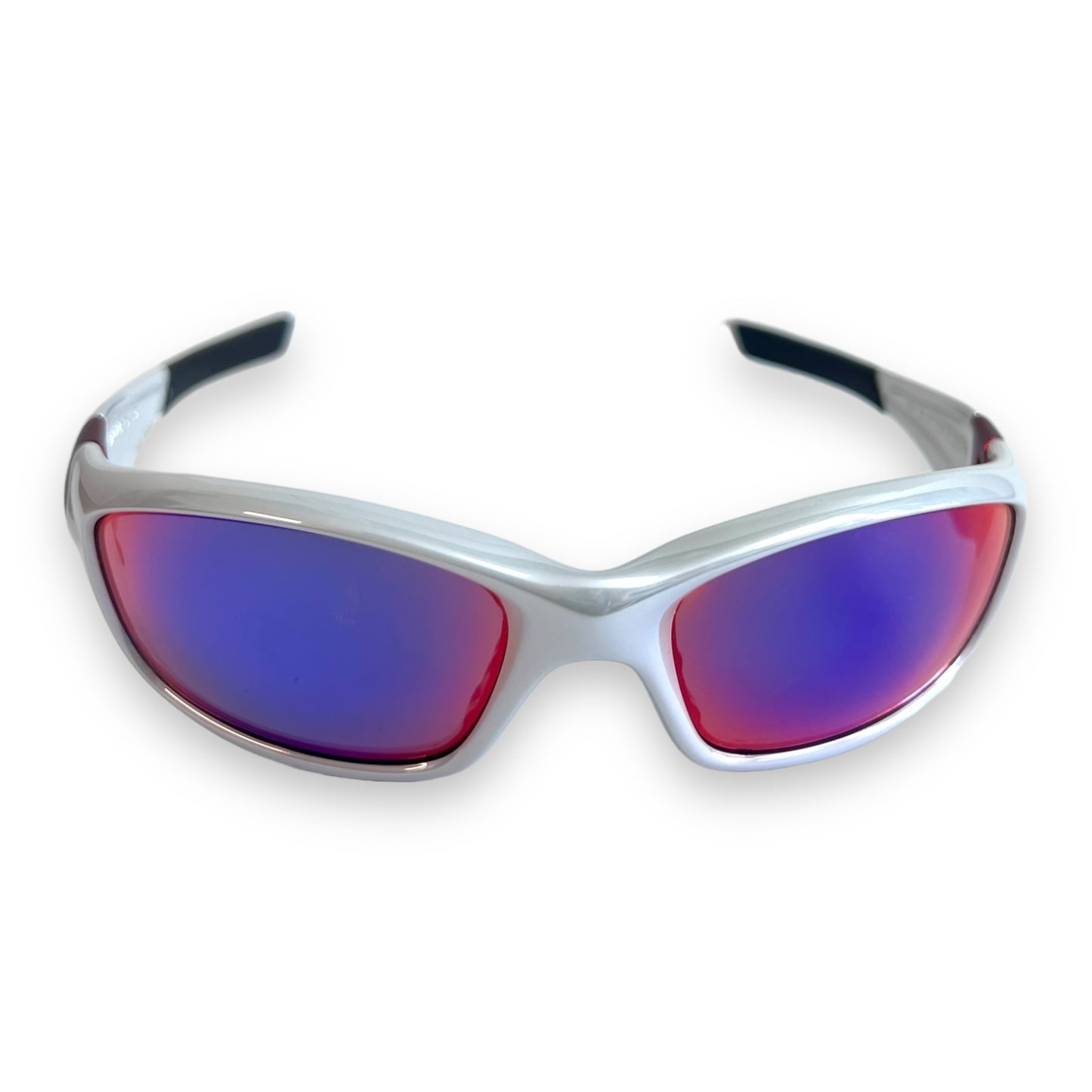 Oakley Straight jacket white chrome red iridium sunglasses
