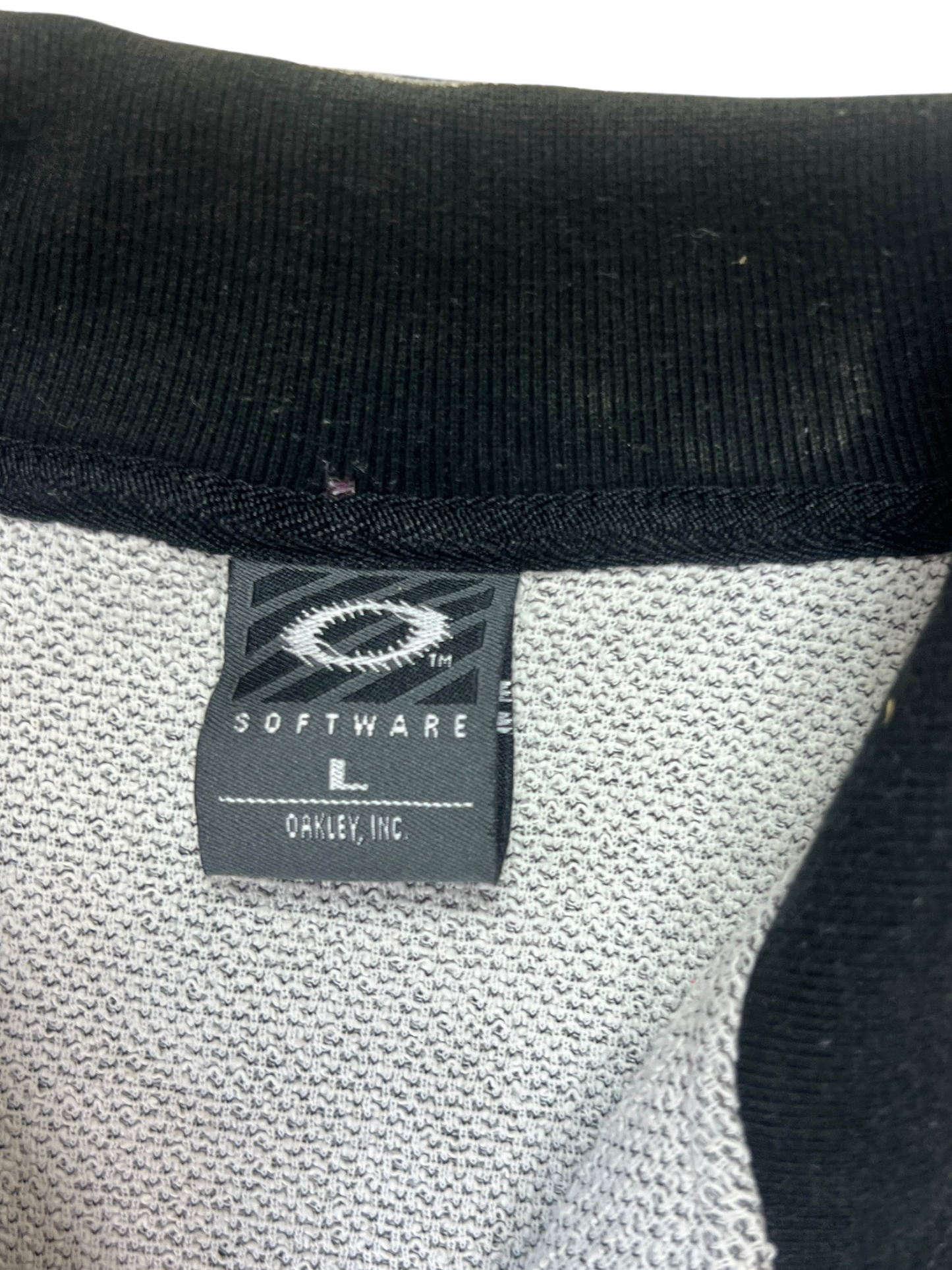 90's Oakley Software Quarter Zip Embroidered Polo