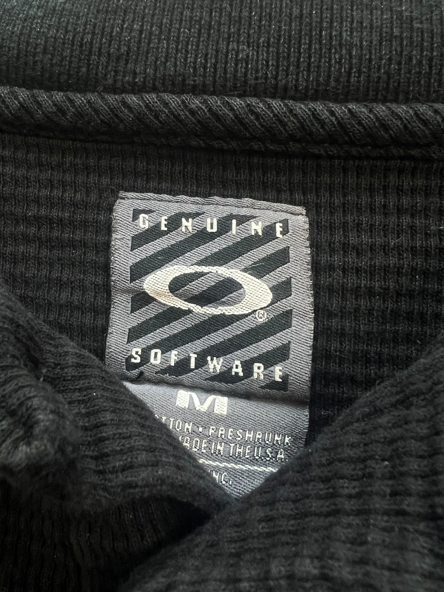 90's Oakley Software Waffle Center Icon Polo