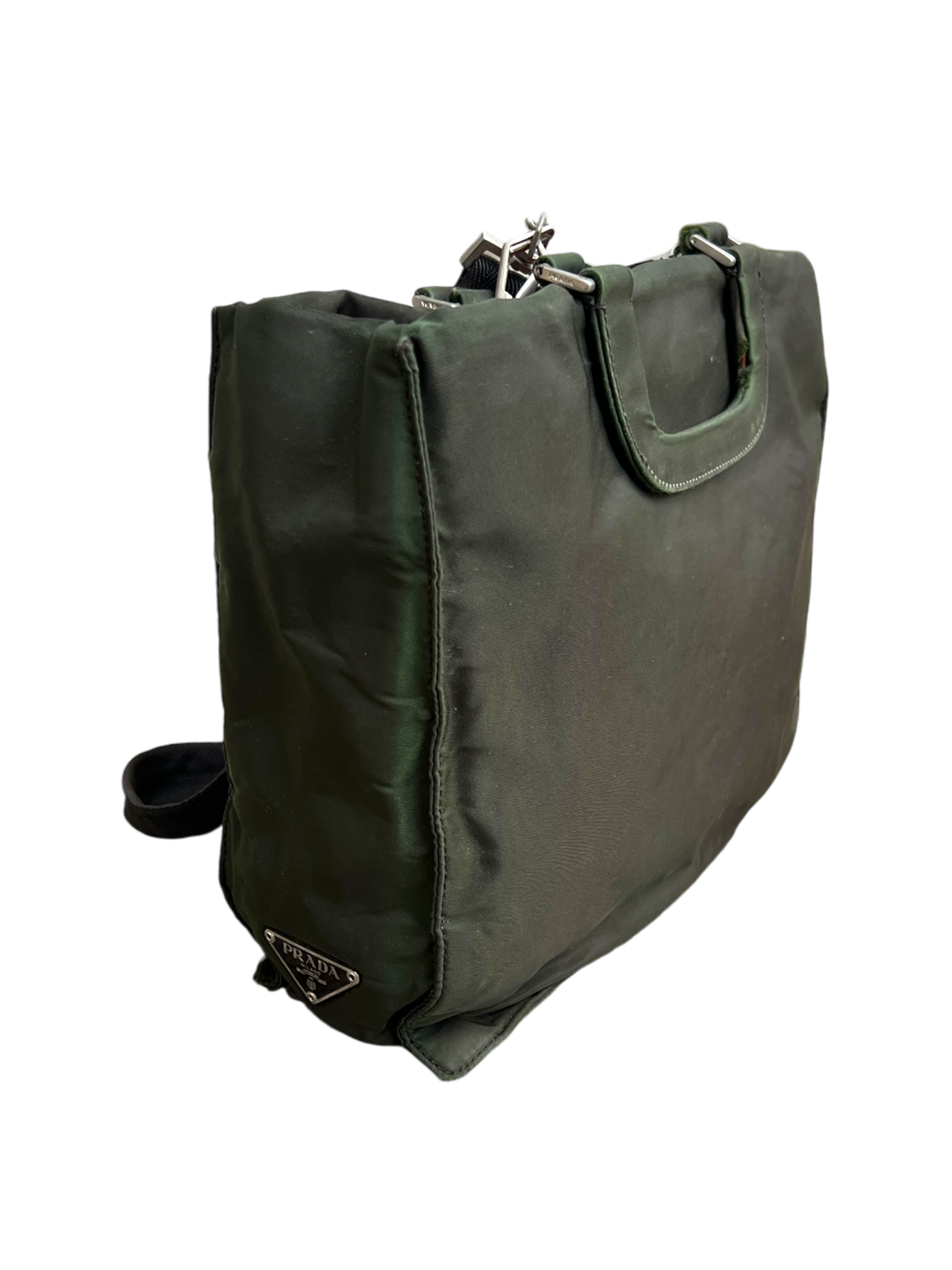 Prada mainline canvas shoulder bag