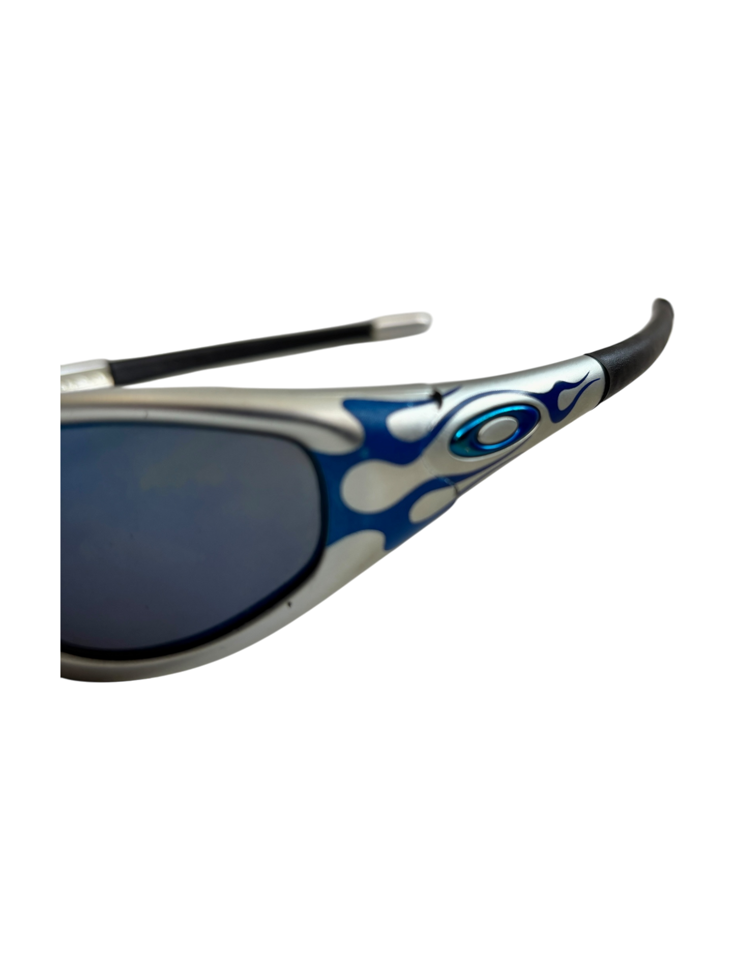 Oakley New Straight Jacket FMJ + Blue Flame sunglasses