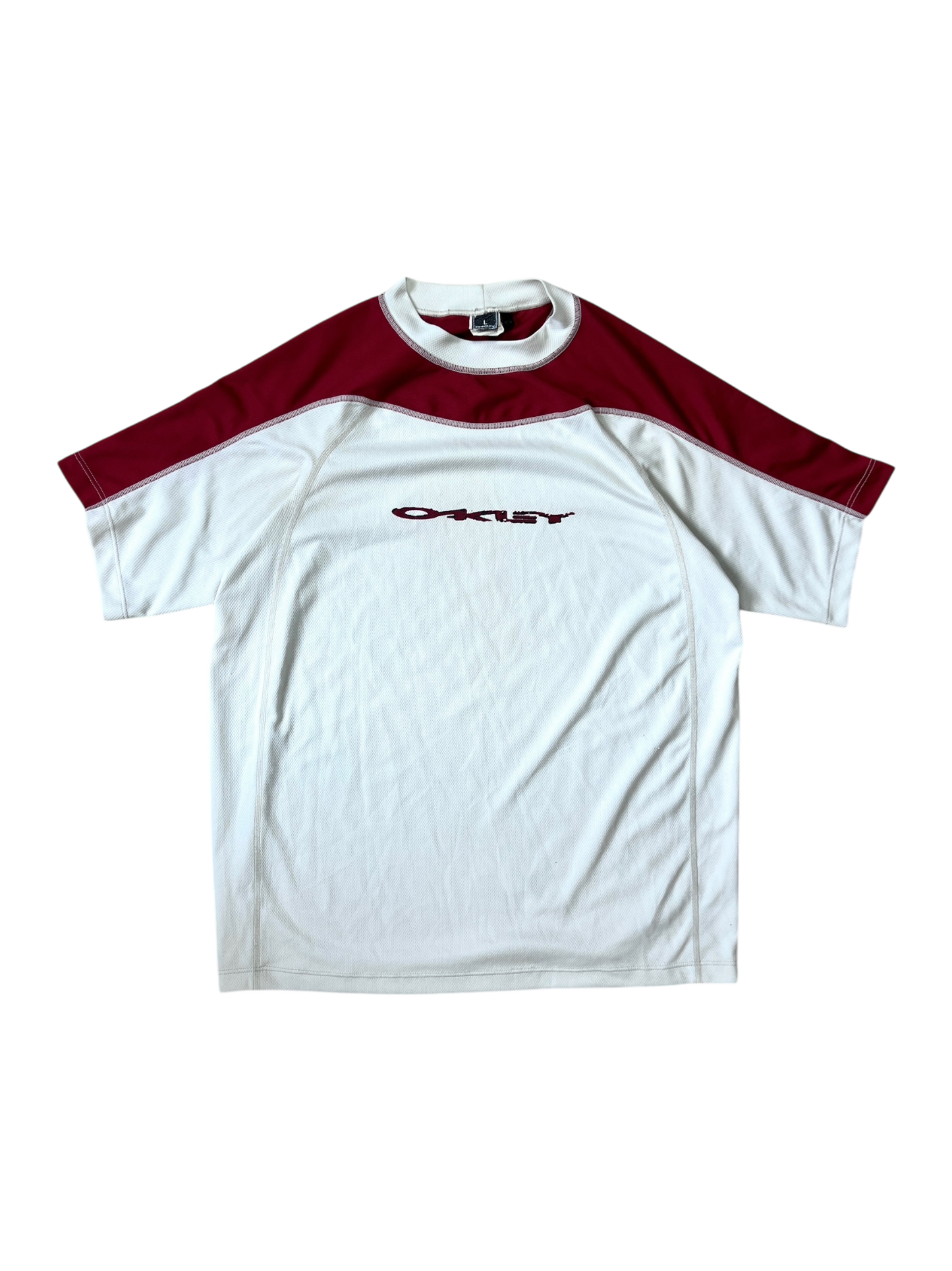 00's Oakley spell out tee - L