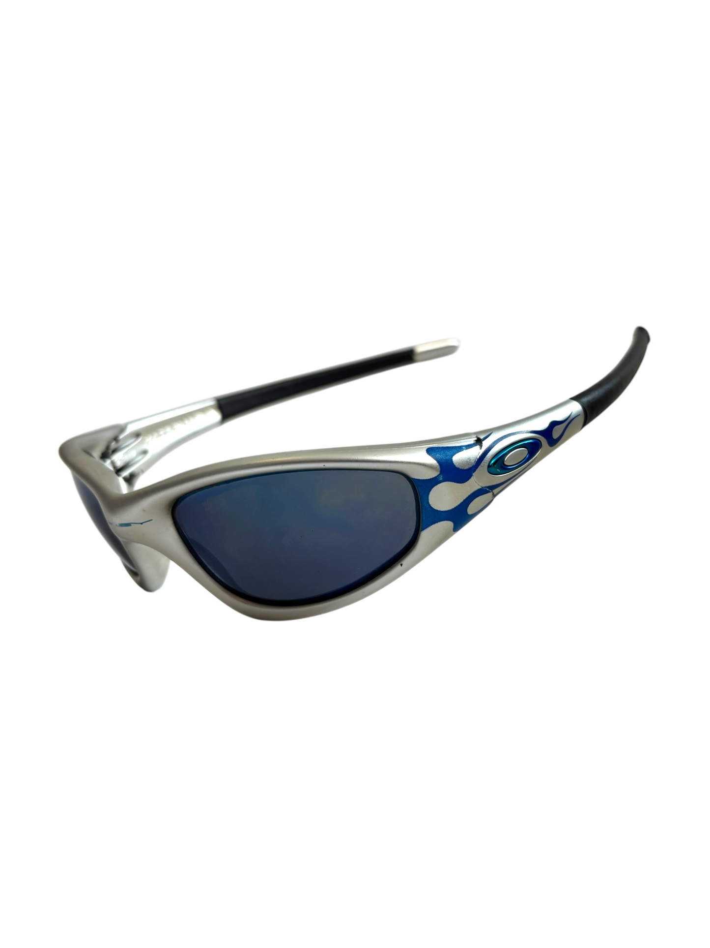 Oakley New Straight Jacket FMJ + Blue Flame sunglasses