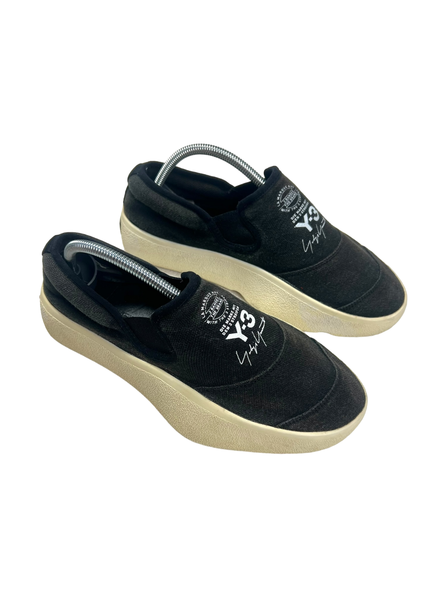 Adidas Y-3 Tangutsu black canvas slip on - size 36