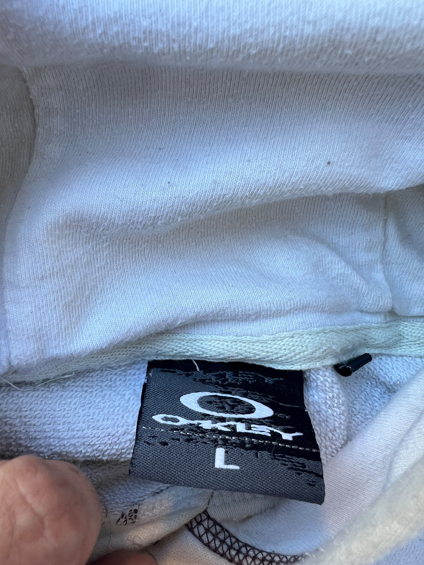 90's Oakley software spell out hoodie - L