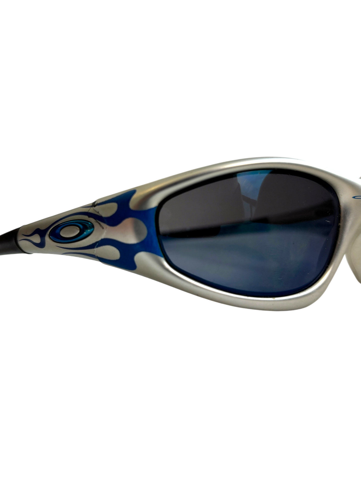 Oakley New Straight Jacket FMJ + Blue Flame sunglasses