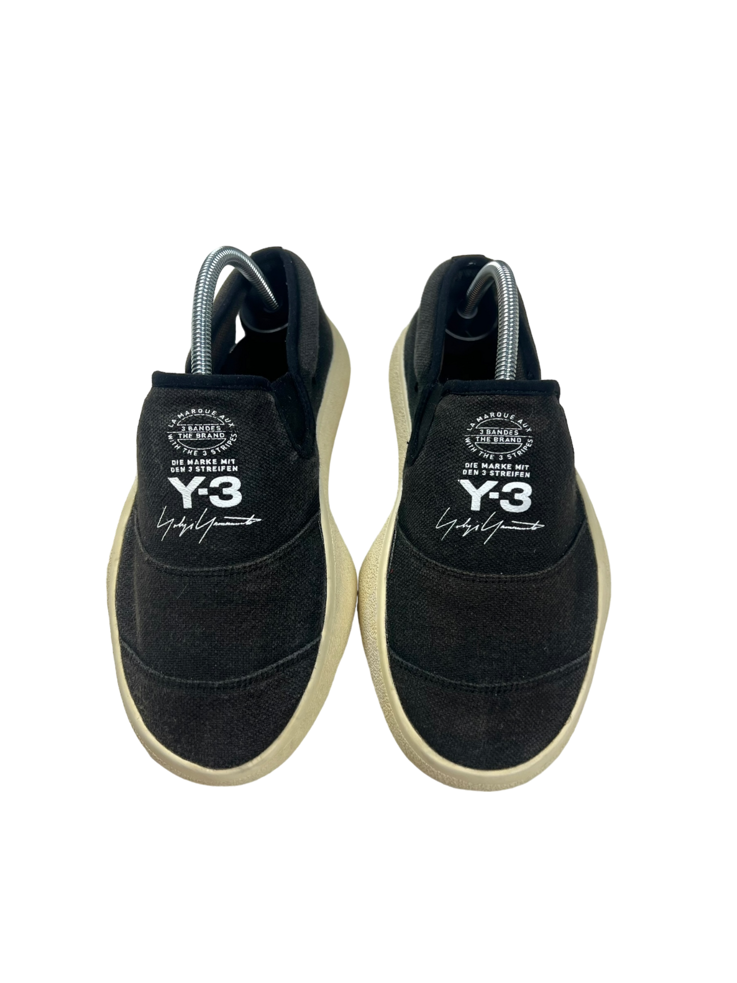 Adidas Y-3 Tangutsu black canvas slip on - size 36
