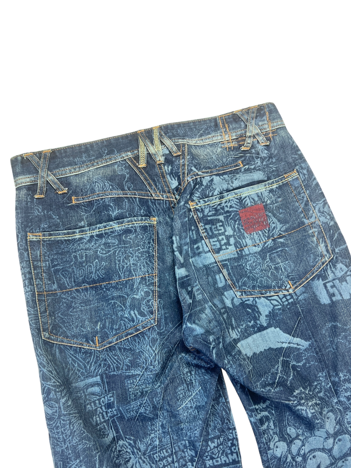 Marithé + François Girbaud All Print Jeans