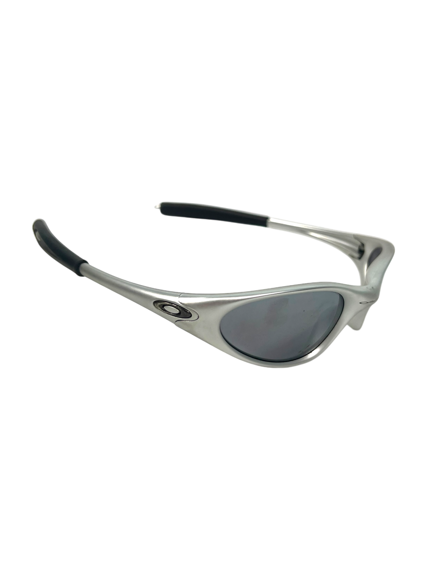 Oakley Minute Silver Frame Black Iridium Lens Sunglasses