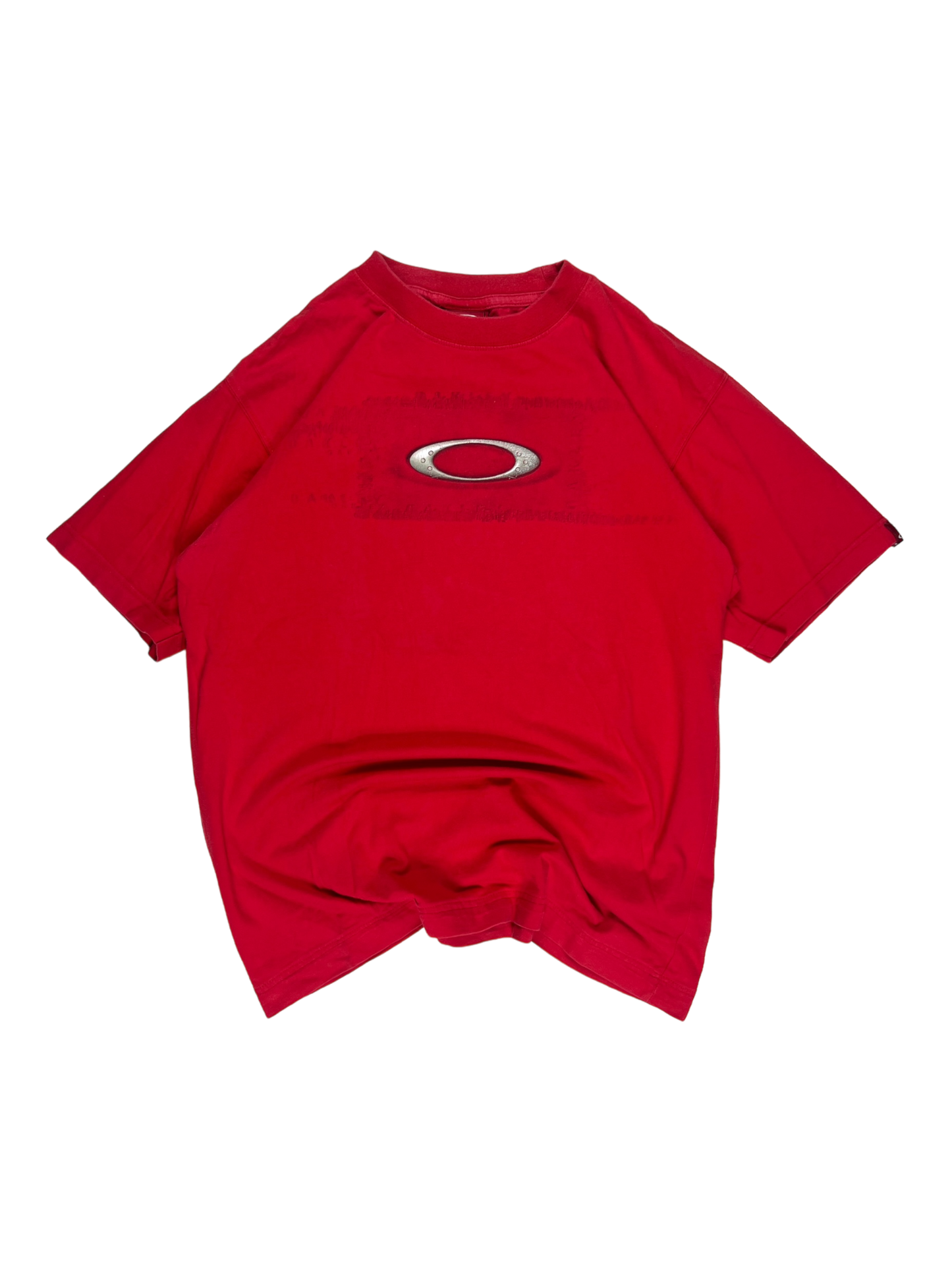 00''s Oakley red icon tee - M