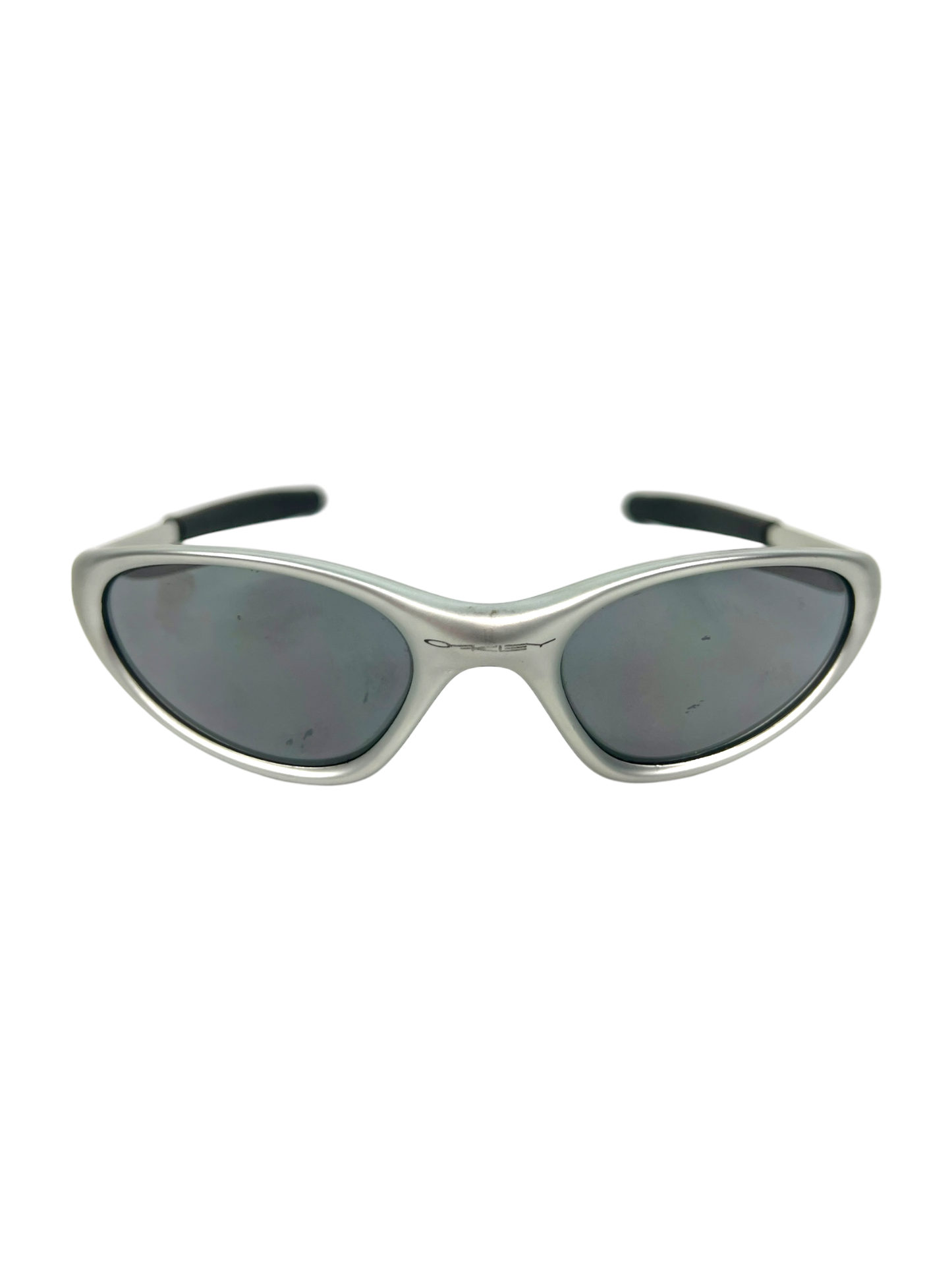 Oakley Minute Silver Frame Black Iridium Lens Sunglasses