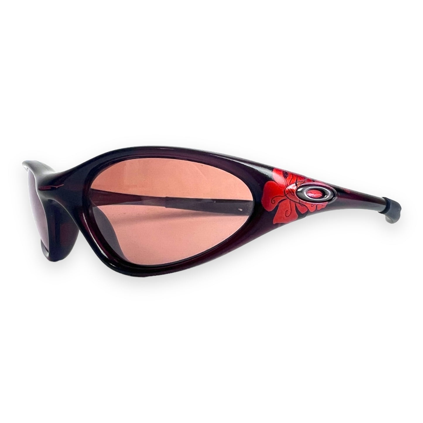 Oakley minute gen 2 tangerine w/flower sunglasses