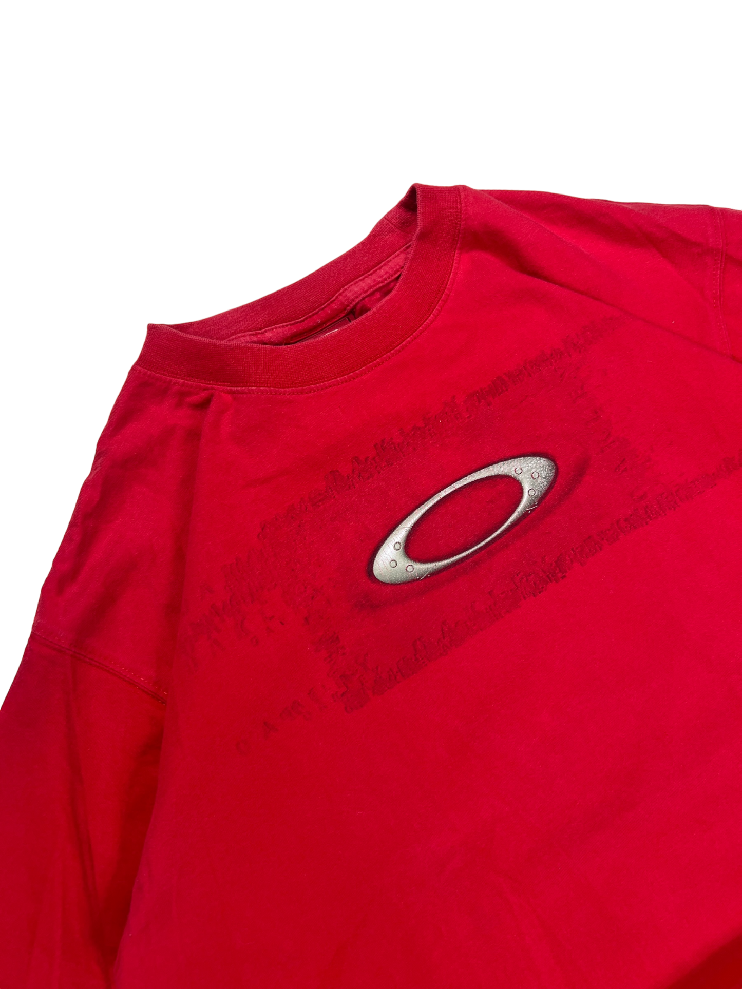 00''s Oakley red icon tee - M
