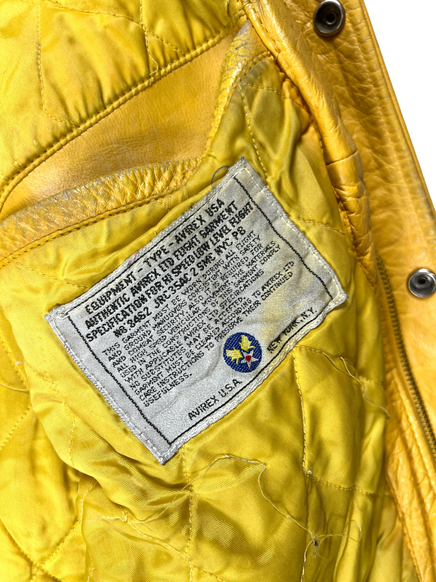 90s Rare Avirex Baseball National Champs jacket - L
