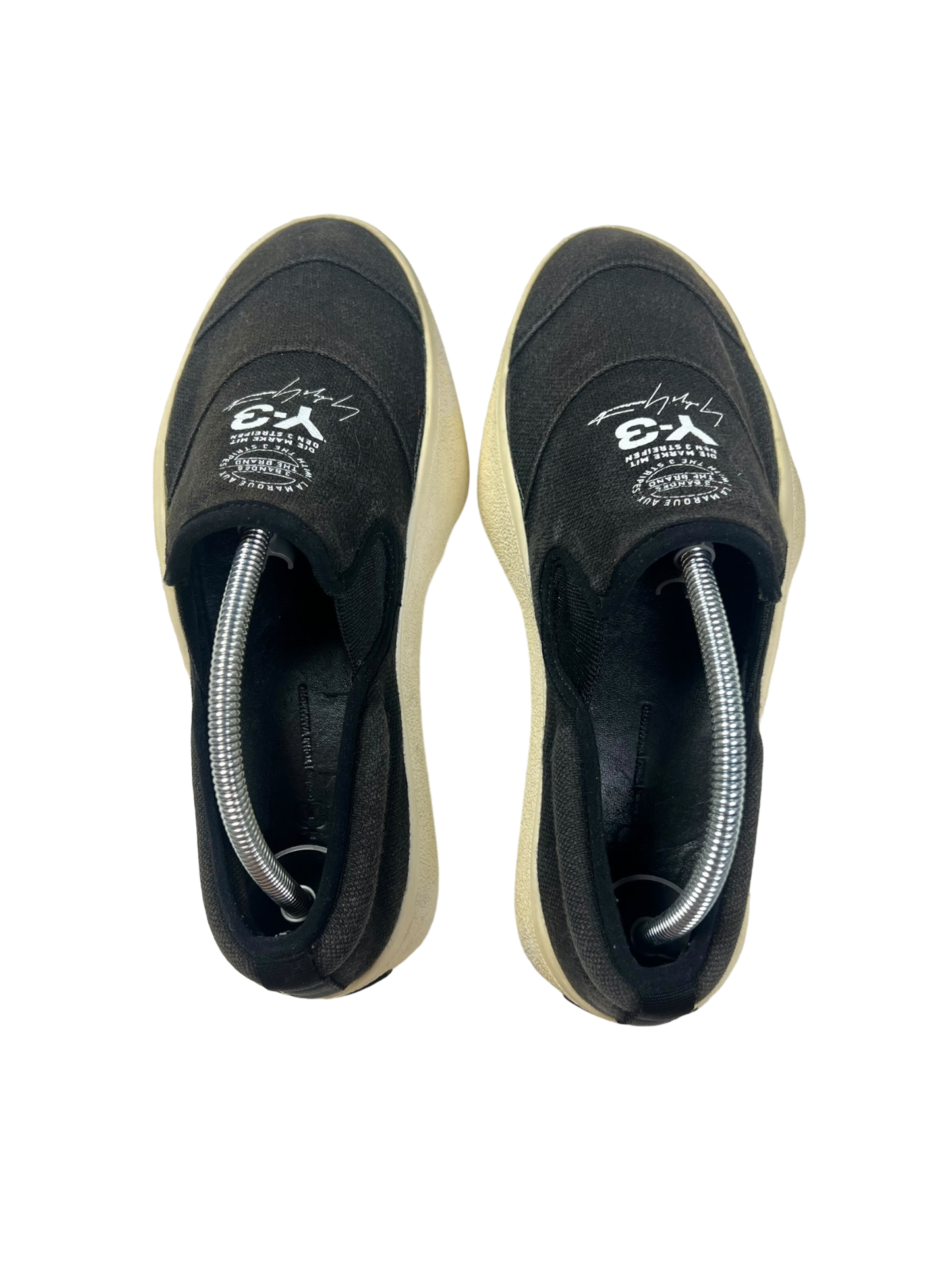 Adidas Y-3 Tangutsu black canvas slip on - size 36