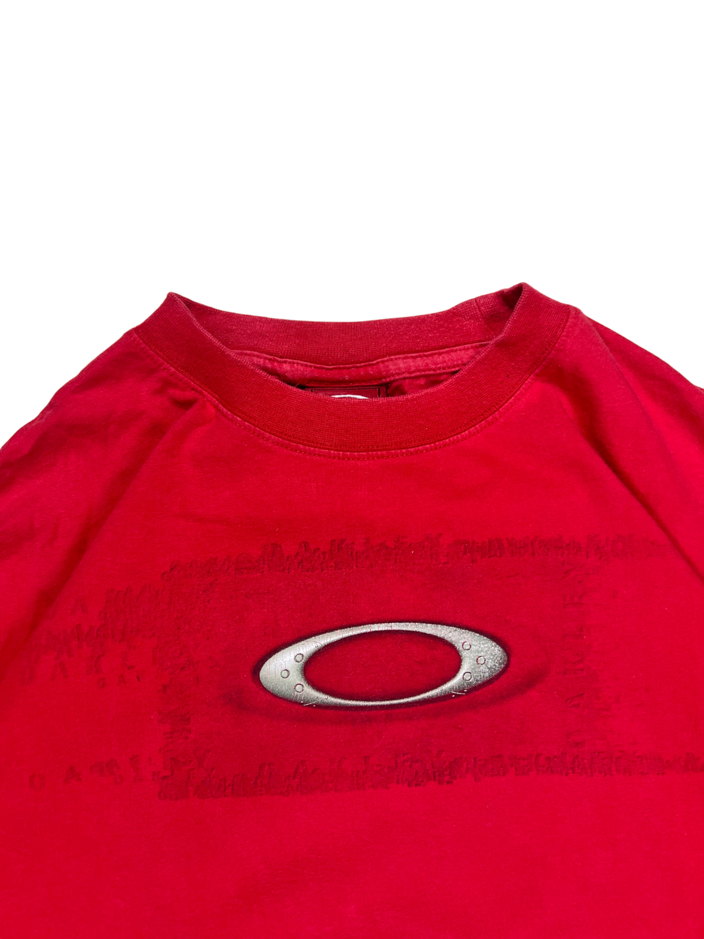 00''s Oakley red icon tee - M