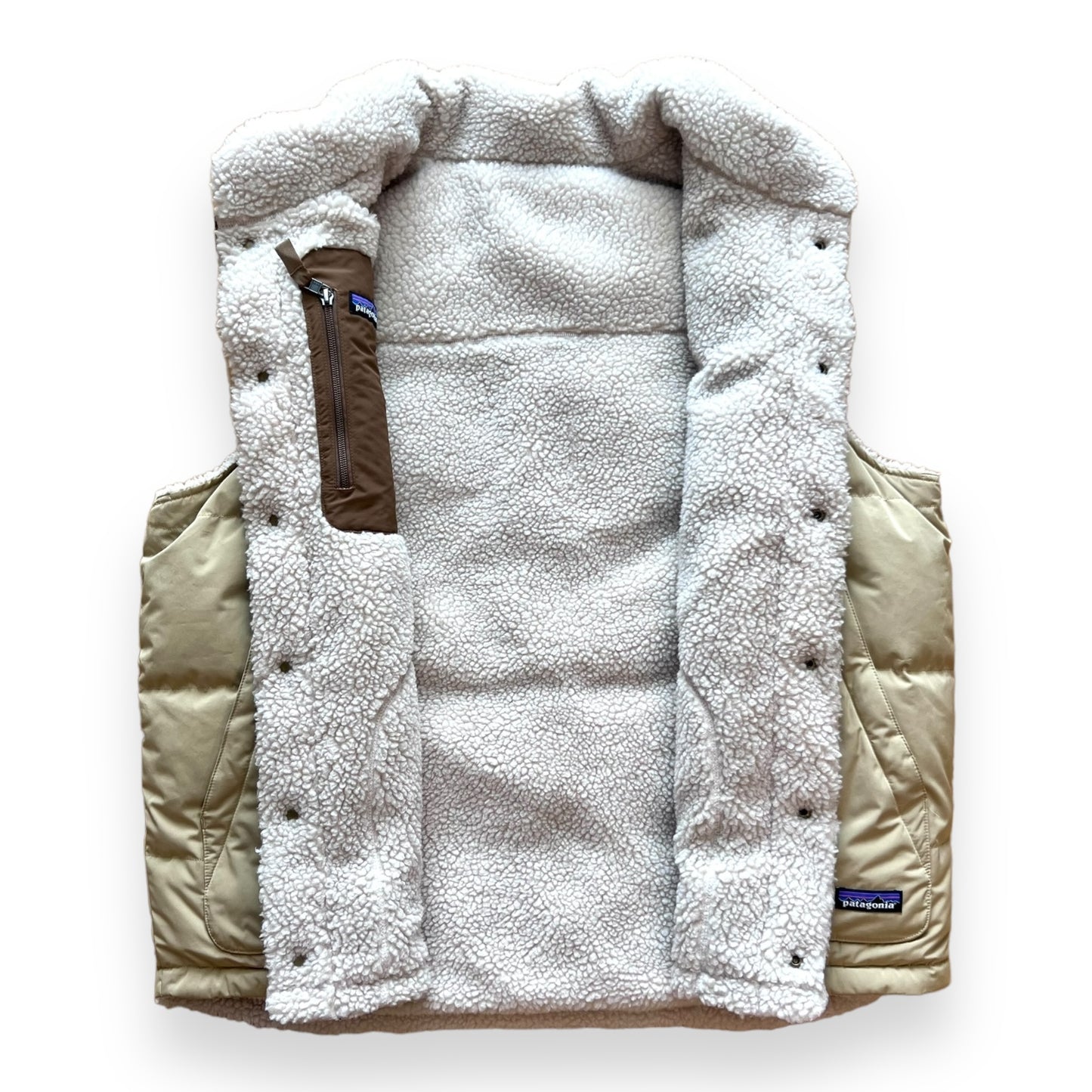 Chaleco reversible borreguillo Patagonia Bivy down vest vintage