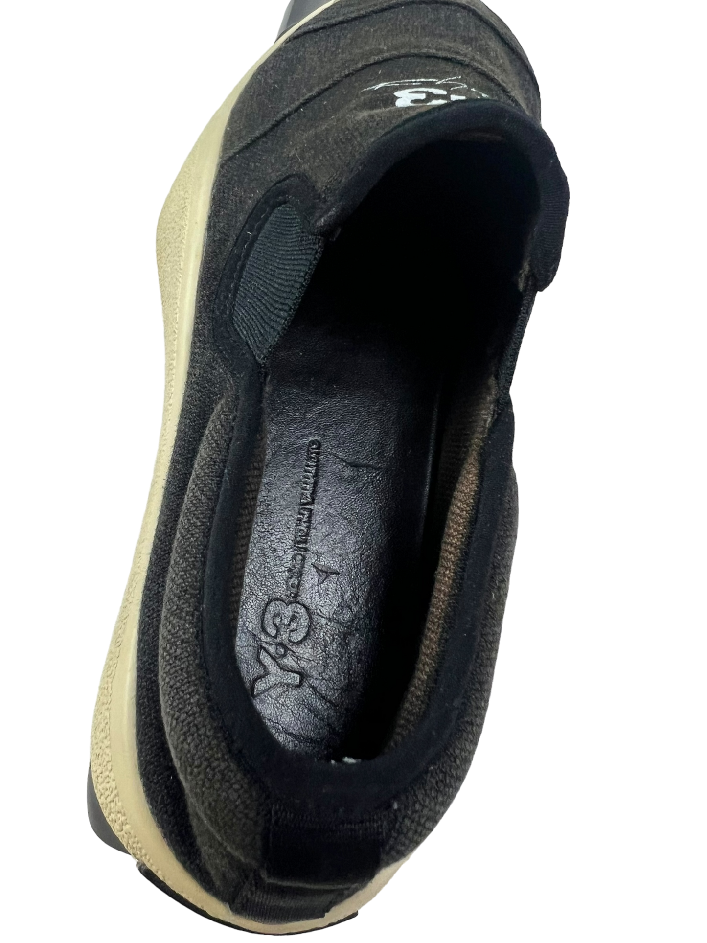 Adidas Y-3 Tangutsu black canvas slip on - size 36