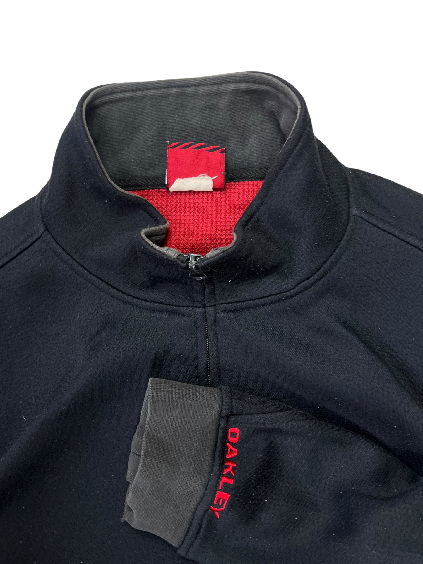 Early 2000's Oakley Embroidered Icon Zip Up Sweater
