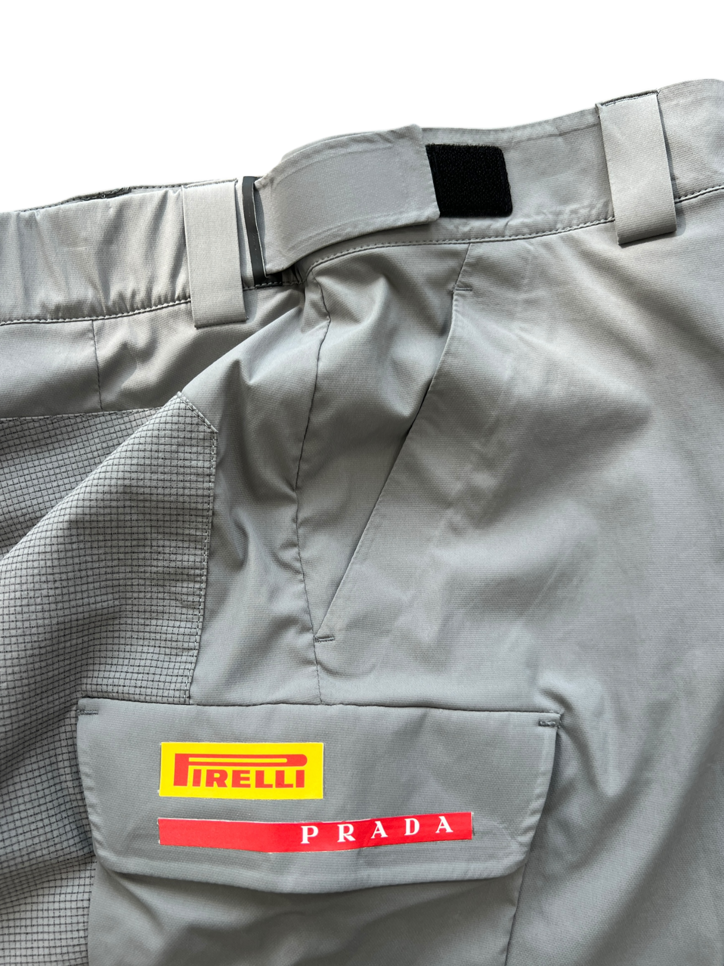 Prada Luna Rossa Pirelli 2024 Grey Technical Shorts