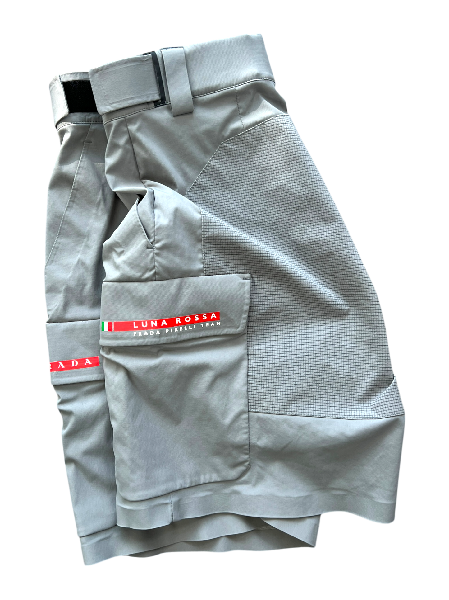 Prada Luna Rossa Pirelli 2024 Grey Technical Shorts